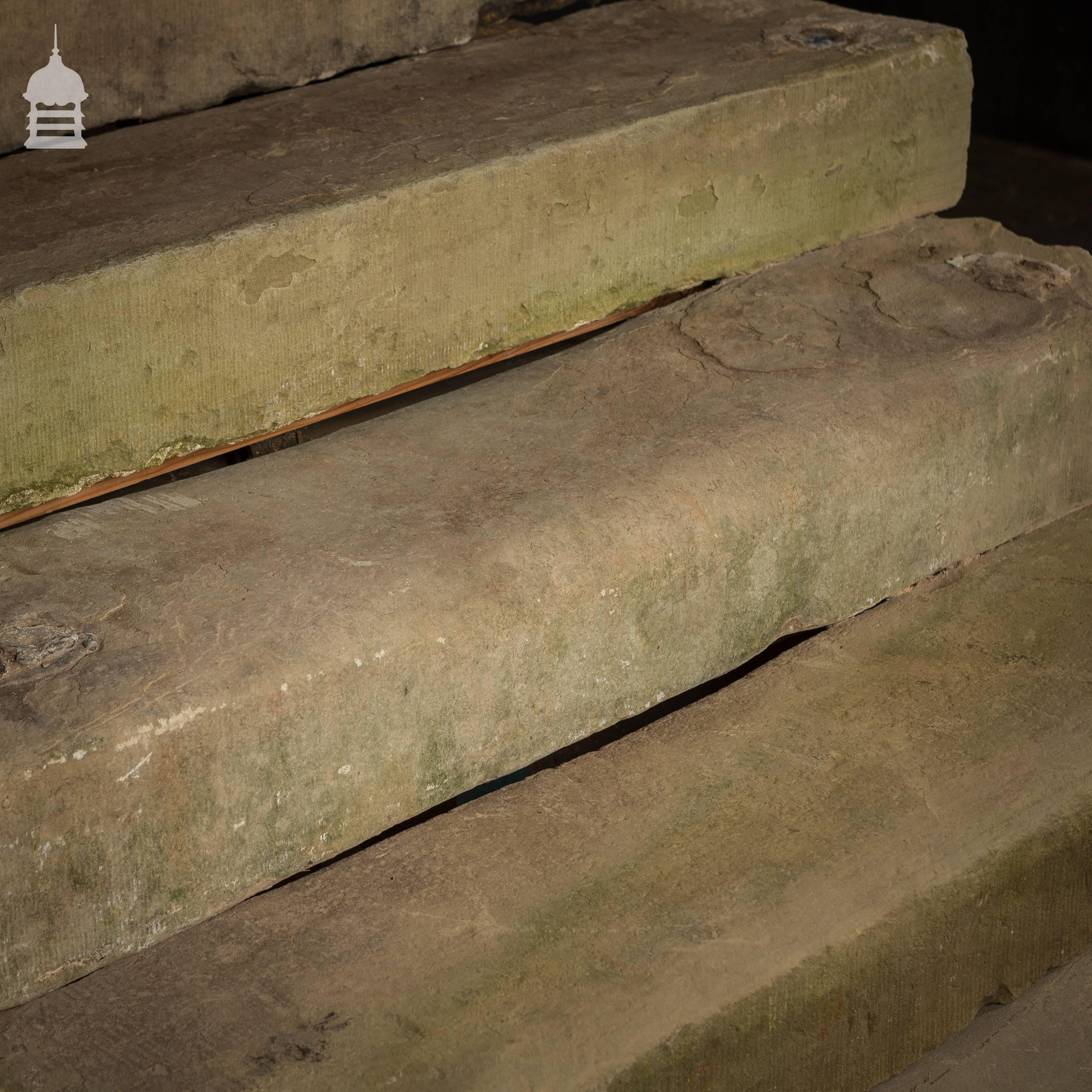 Set of Ten Reclaimed Sandstone Steps Treads from a Georgian Property in Norfolk For Sale 5