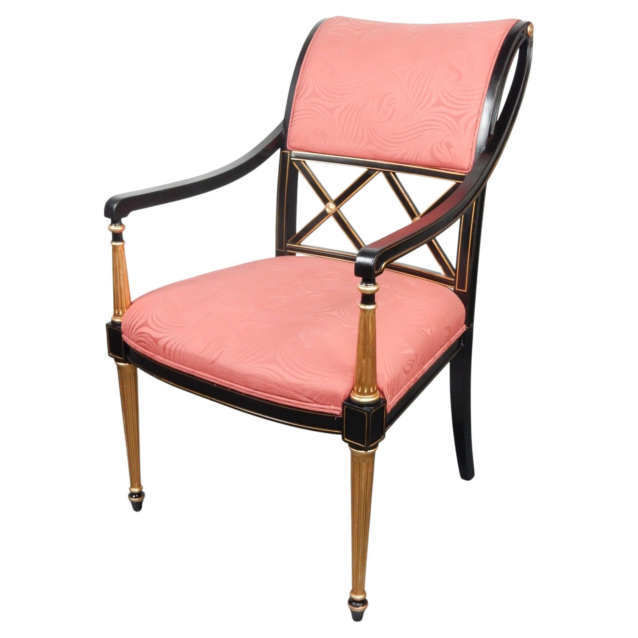 Wood Set of 10 Regency Dining Chairs by Dorothy Draper for Henredon