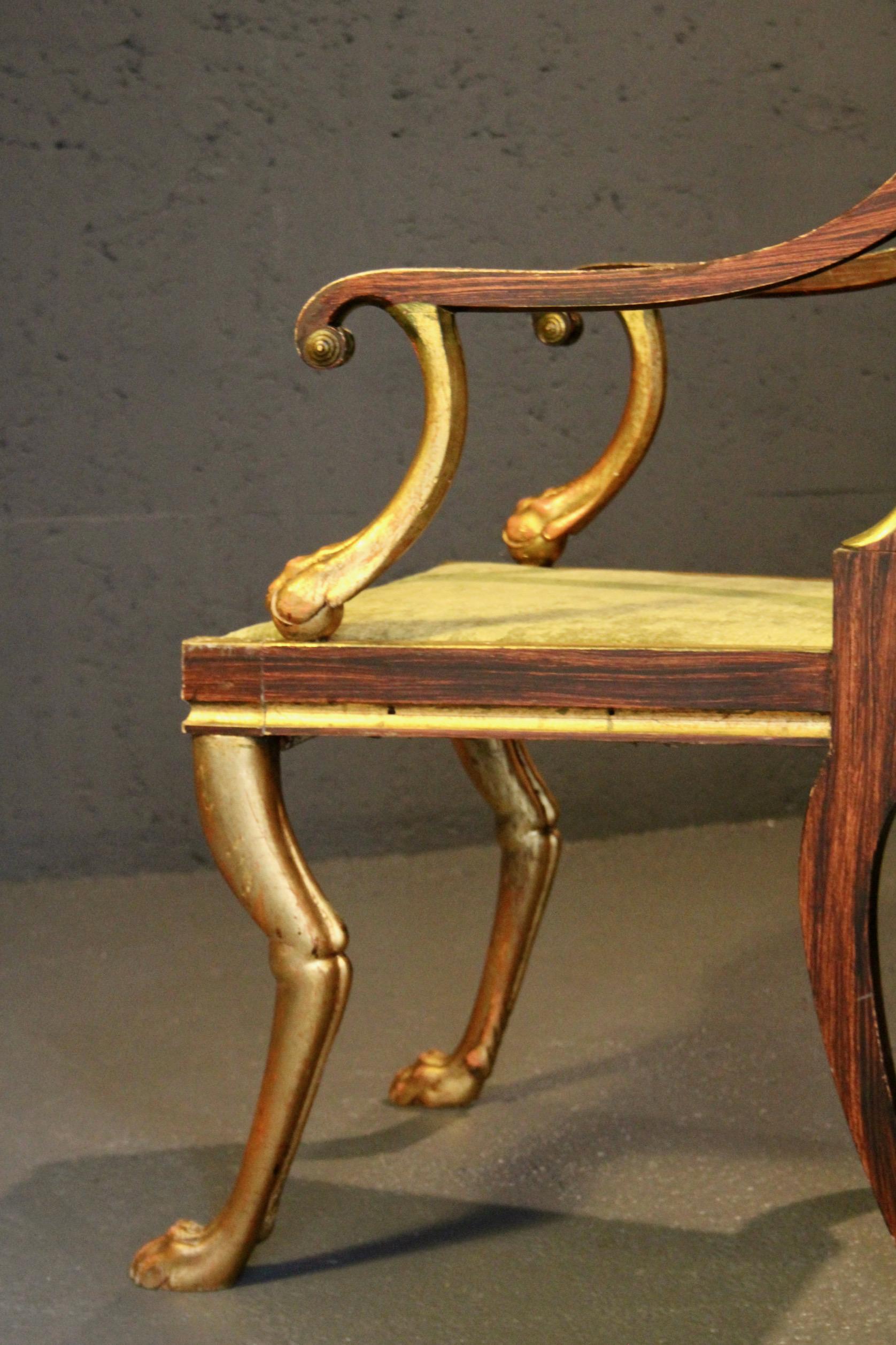 Satz von 10 Regency-Löwentatzen-Sesseln im Angebot 9