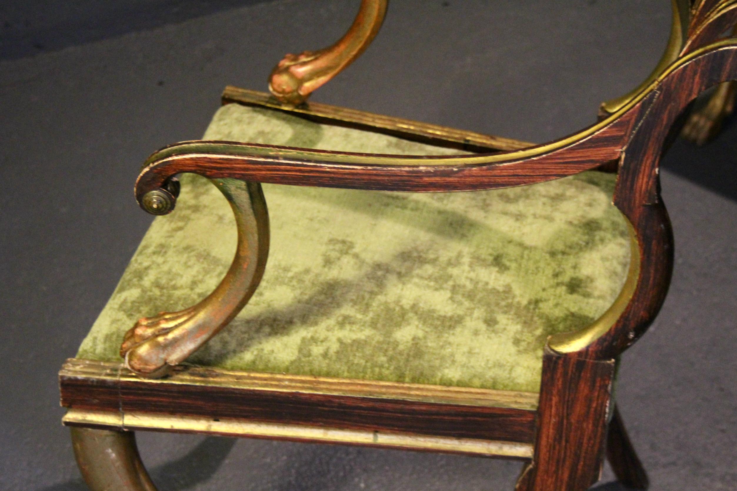 Satz von 10 Regency-Löwentatzen-Sesseln im Angebot 10