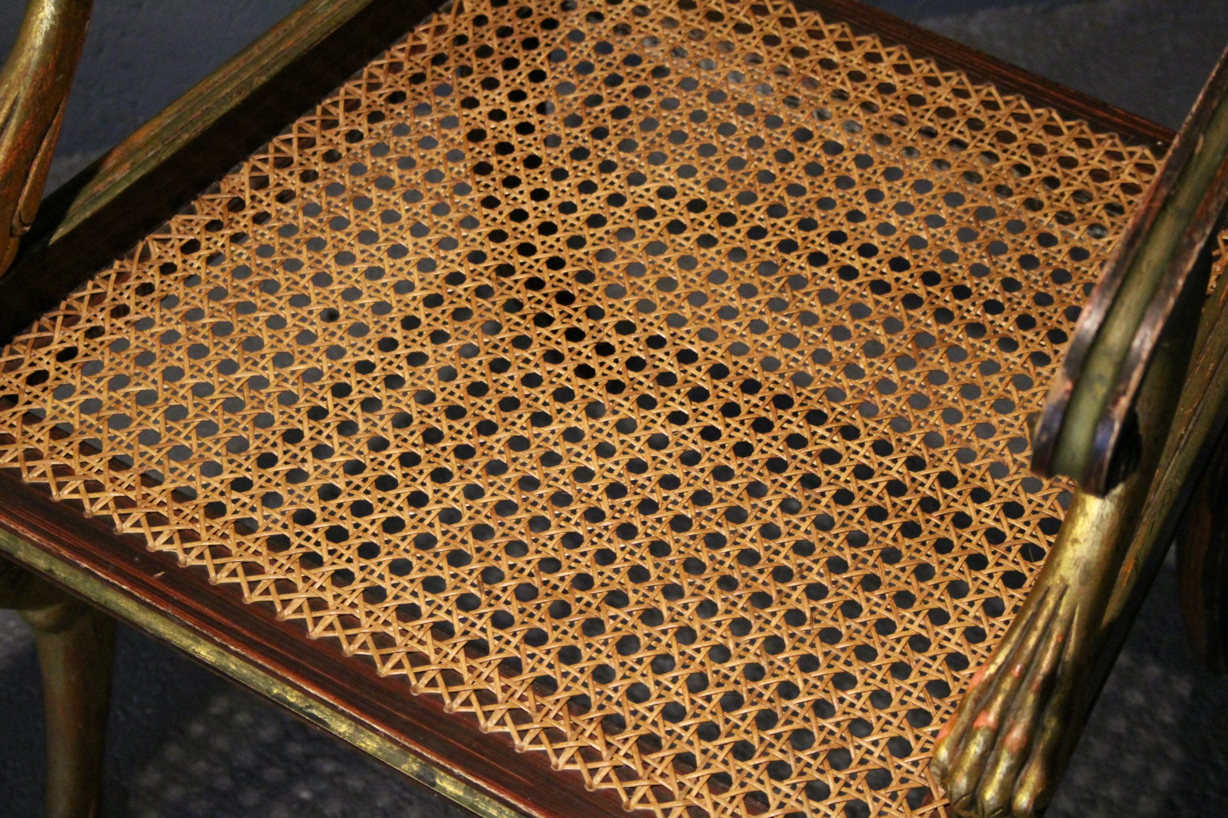 Satz von 10 Regency-Löwentatzen-Sesseln (19. Jahrhundert) im Angebot