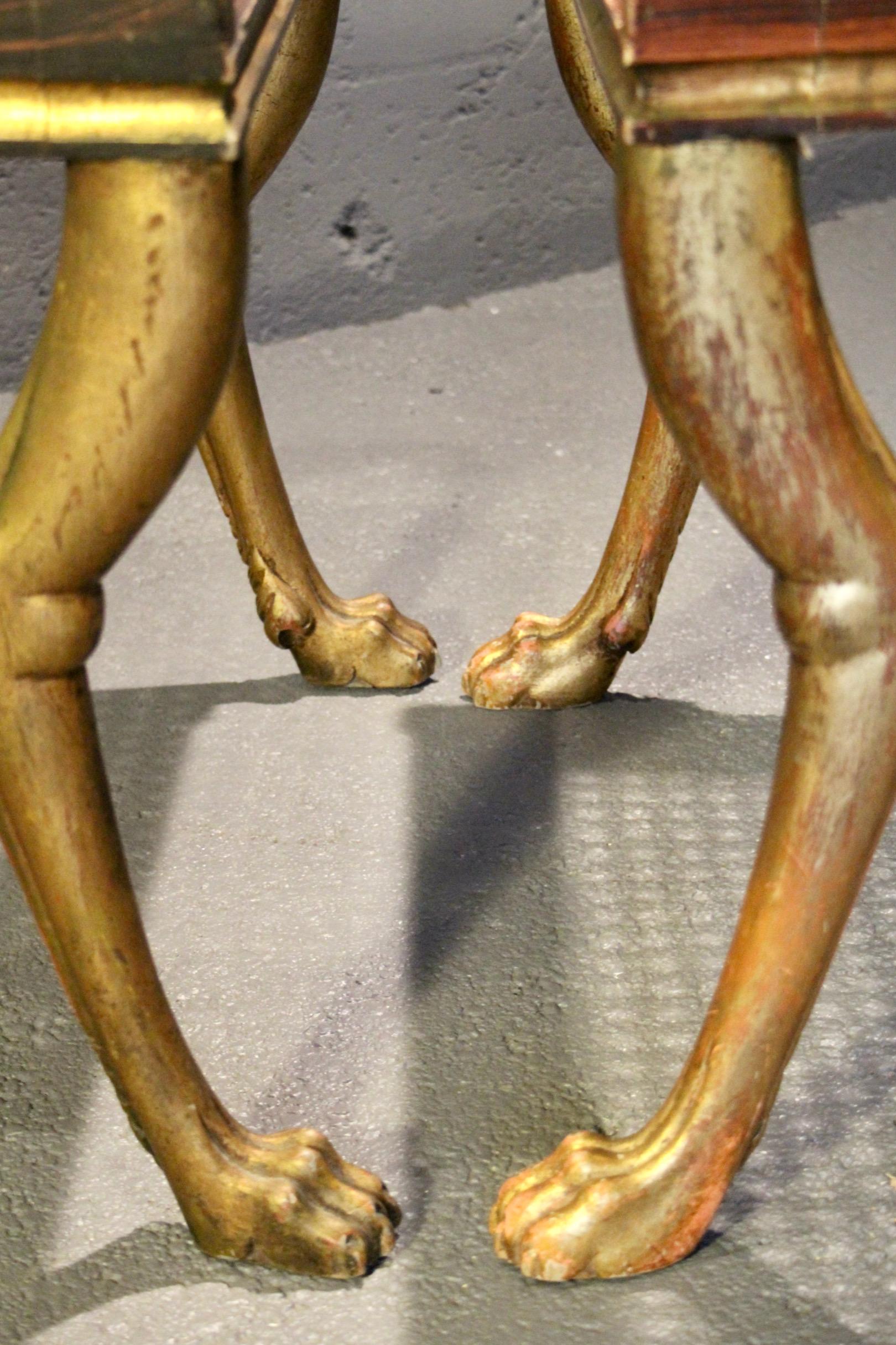 Satz von 10 Regency-Löwentatzen-Sesseln (Gehstock) im Angebot