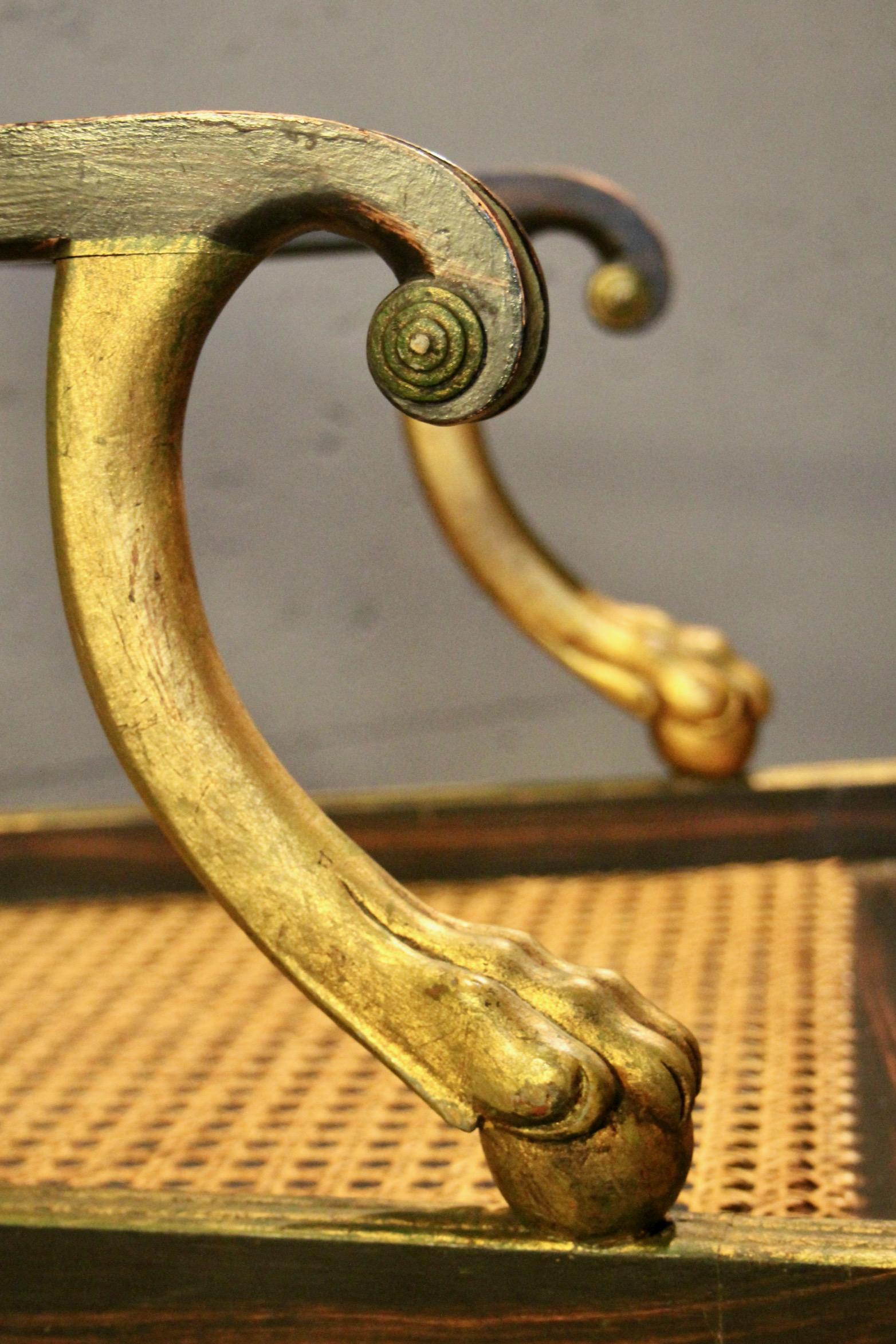 Satz von 10 Regency-Löwentatzen-Sesseln im Angebot 1