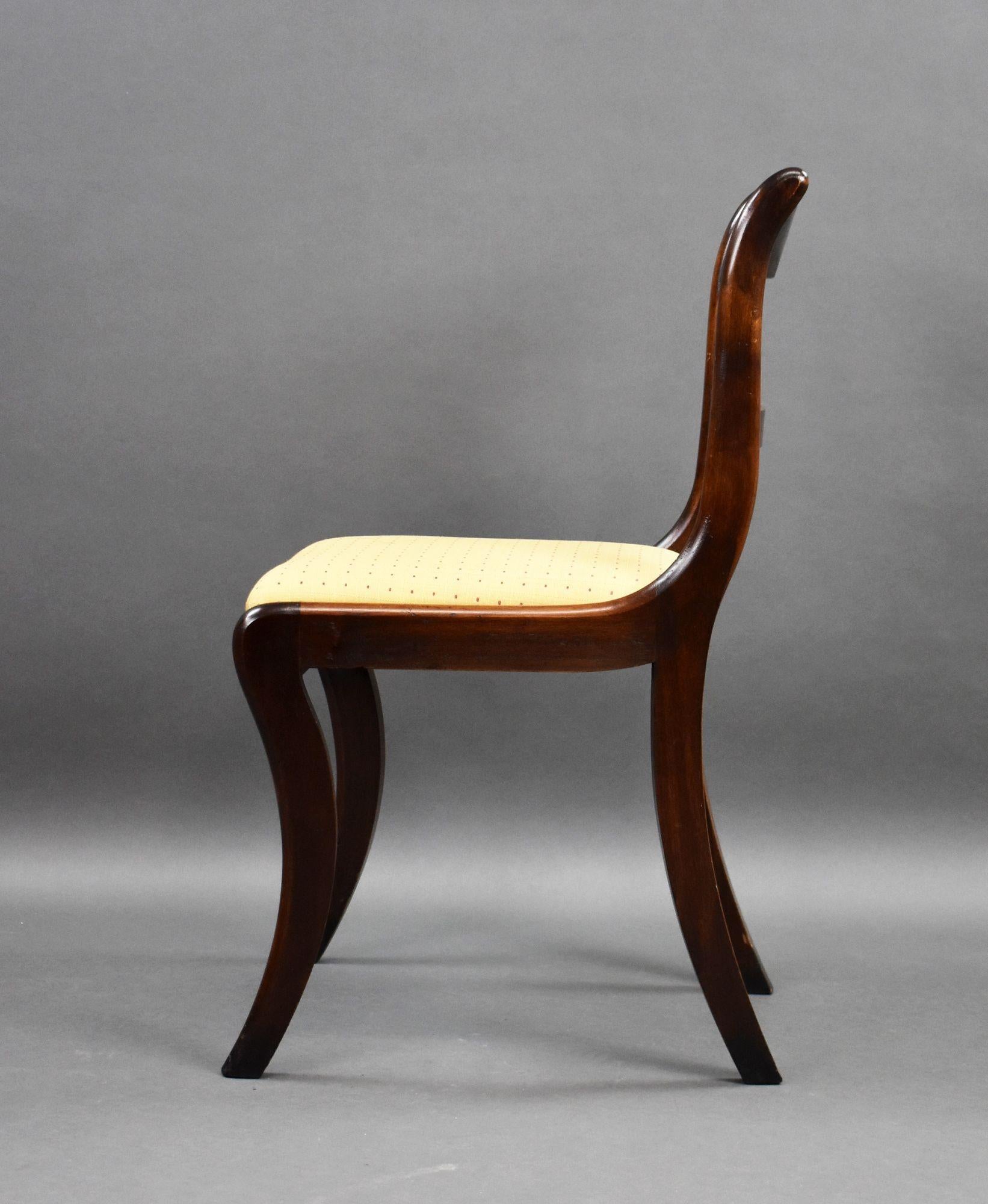 Set of 10 Regency Style Mahogany Dining Chairs 1