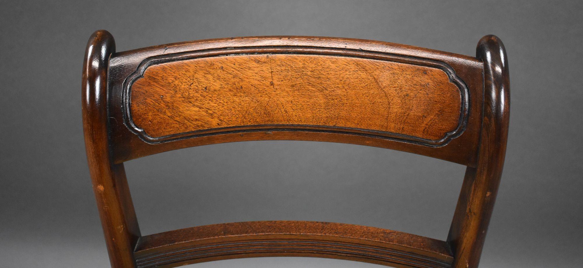 Set of 10 Regency Style Mahogany Dining Chairs 2