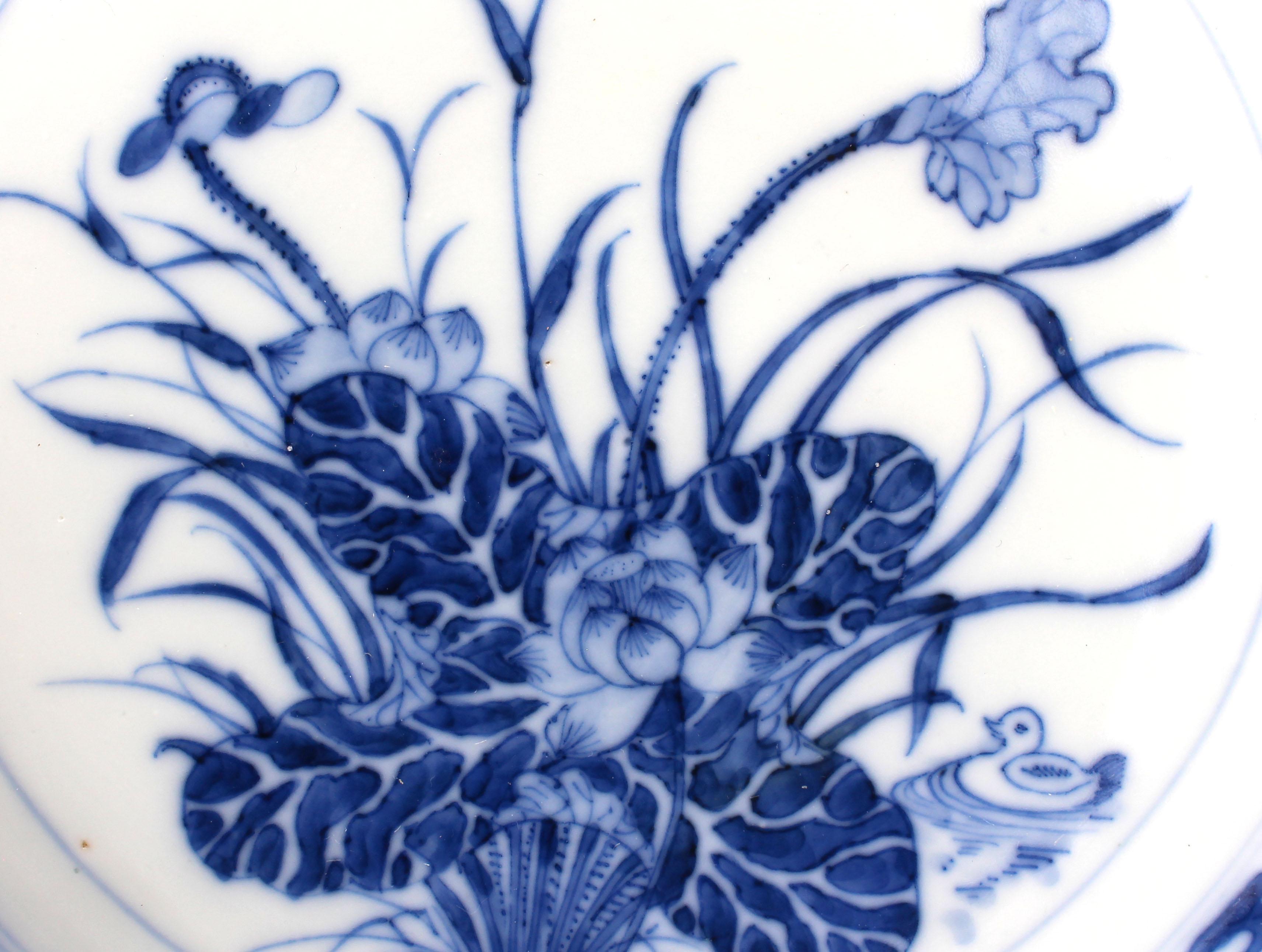 Set of 10 Rice Ware Dinner Plates, Chinese export, circa 1900-1925 1