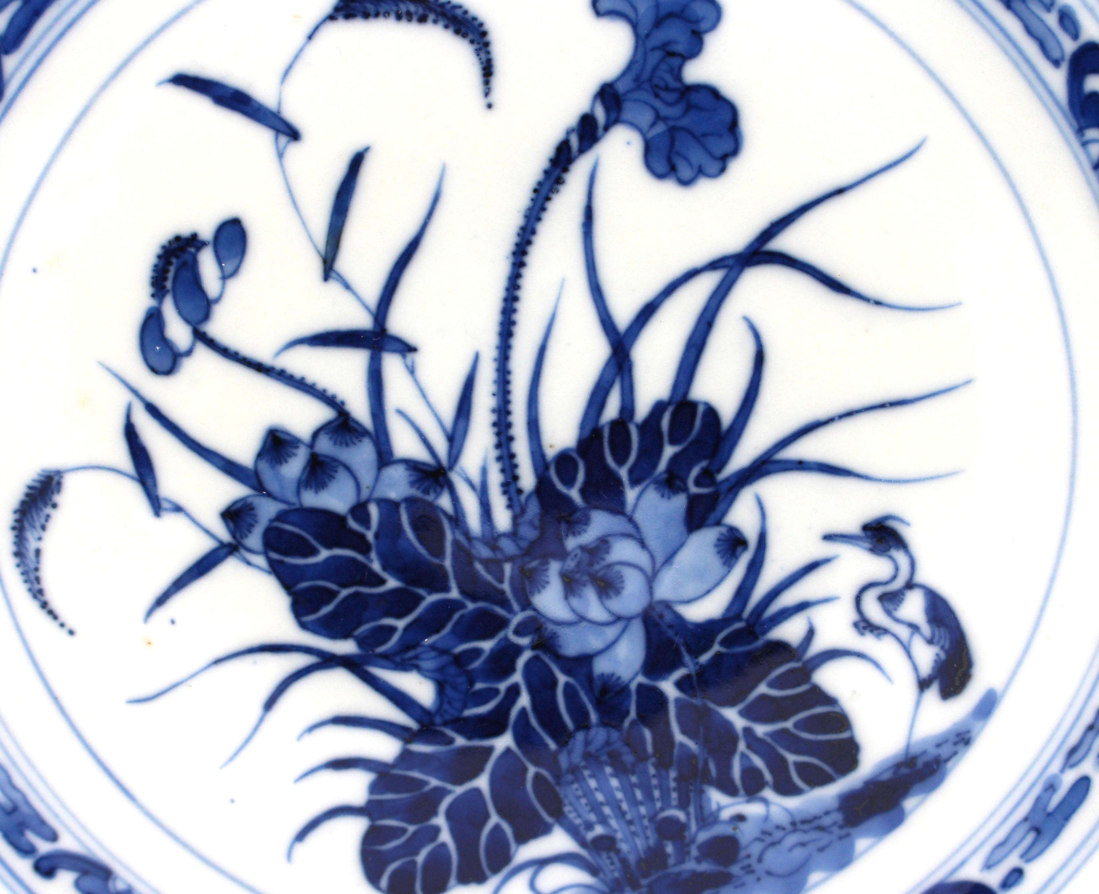 Set of 10 Rice Ware Dinner Plates, Chinese export, circa 1900-1925 2