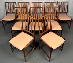 Set of 10 Rosewood "Darby" Chairs by Torbjørn Afdal for Bruskbo Norway
