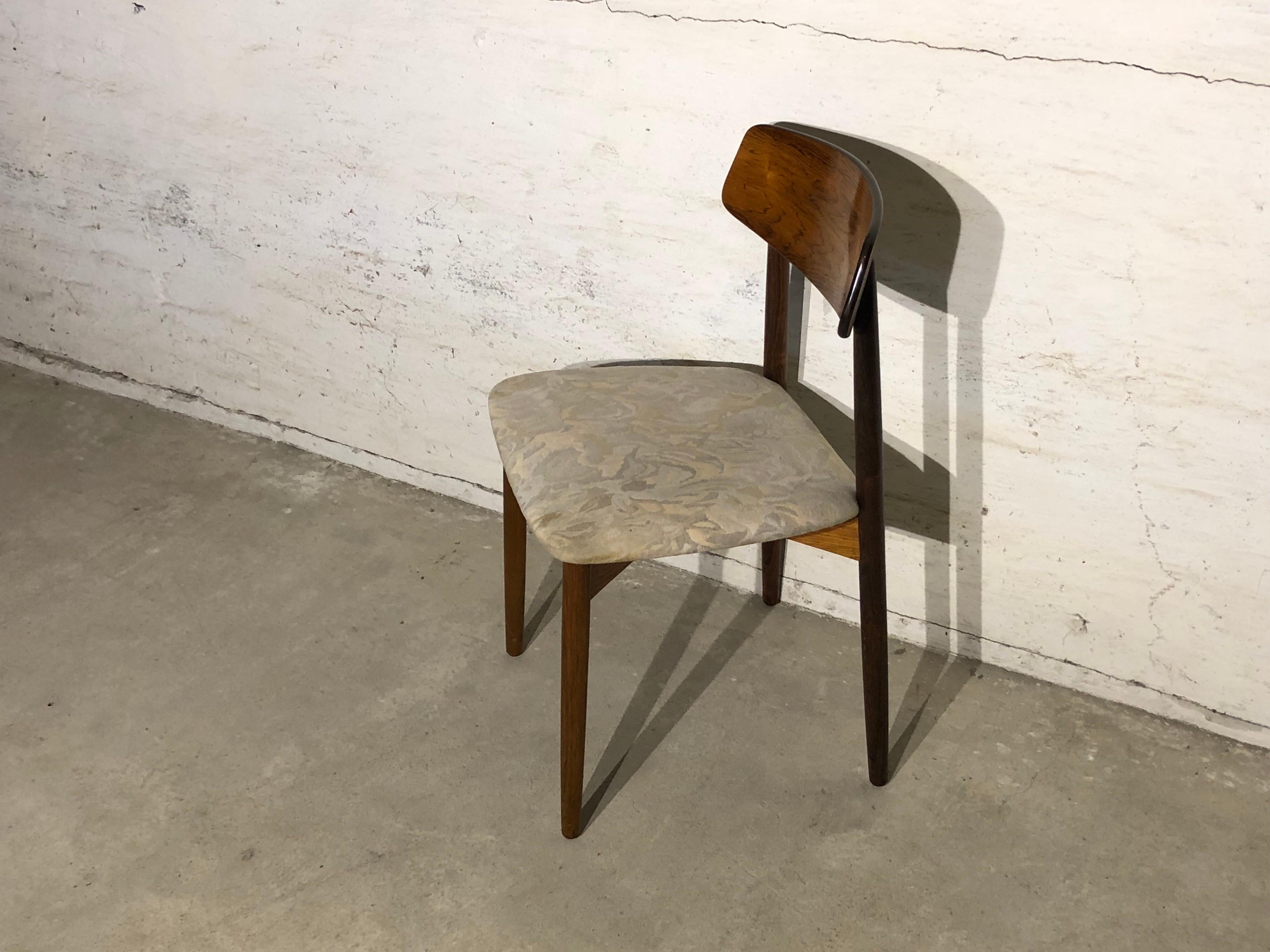 Set of 10 Rosewood Dining Chairs by Harry Østergaard, Danish, Mid-Century Modern 3