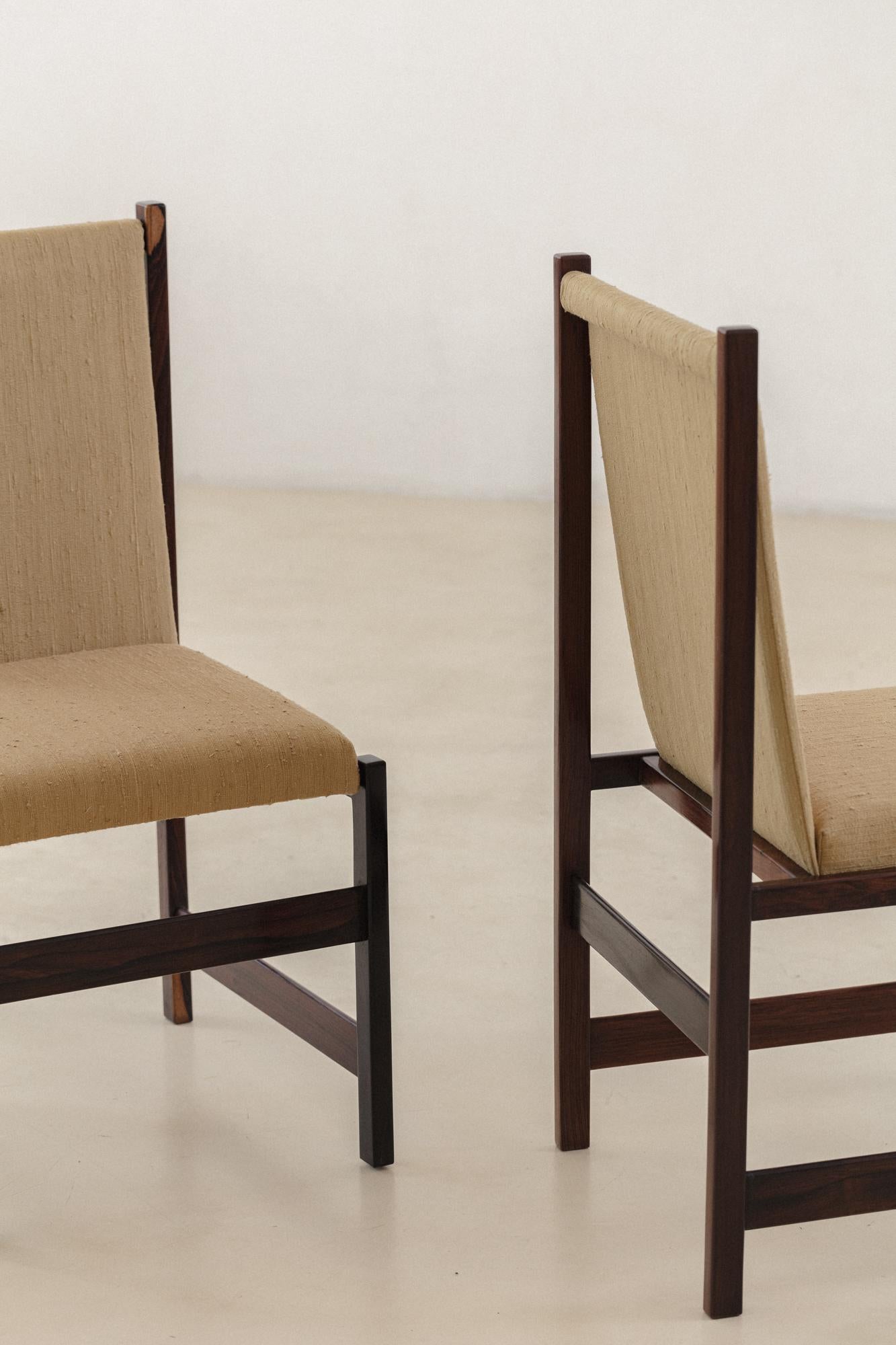 Set of 10 Rosewood Dining Chairs, Celina Decorações, Brazilian Midcentury, 1960s For Sale 4