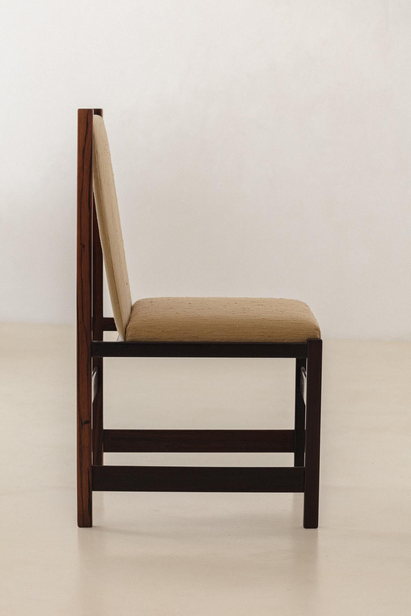 Set of 10 Rosewood Dining Chairs, Celina Decorações, Brazilian Midcentury, 1960s For Sale 9