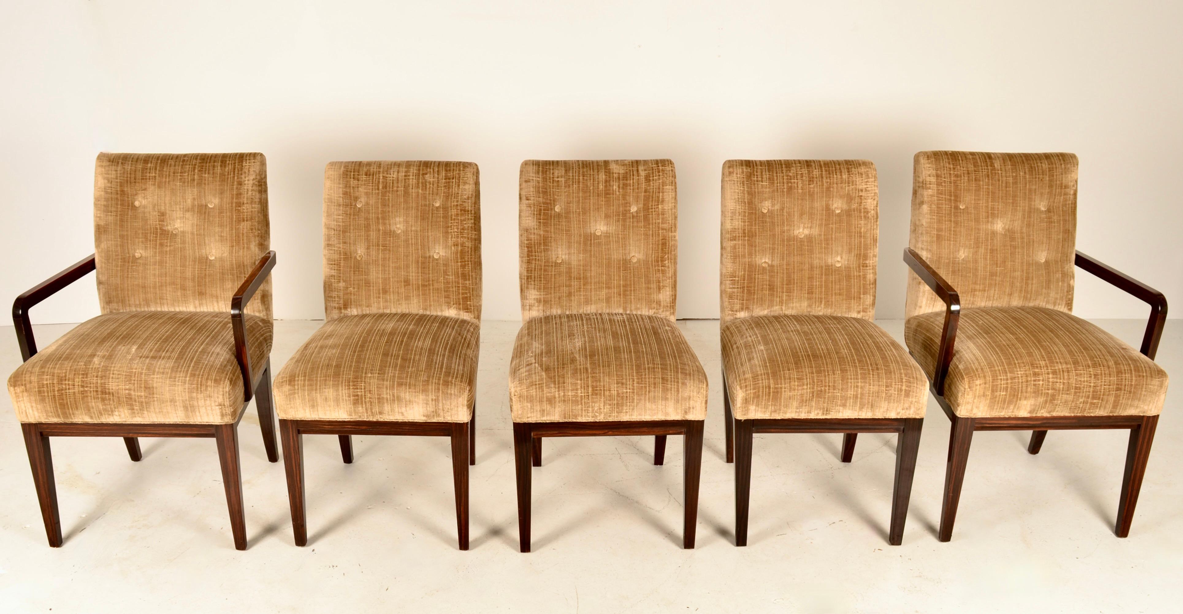 Set of 10 Schmieg and Kotzian Dining Chairs , USA  In Good Condition For Sale In Norwalk, CT