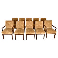 Set of 10 Schmieg and Kotzian Dining Chairs , USA