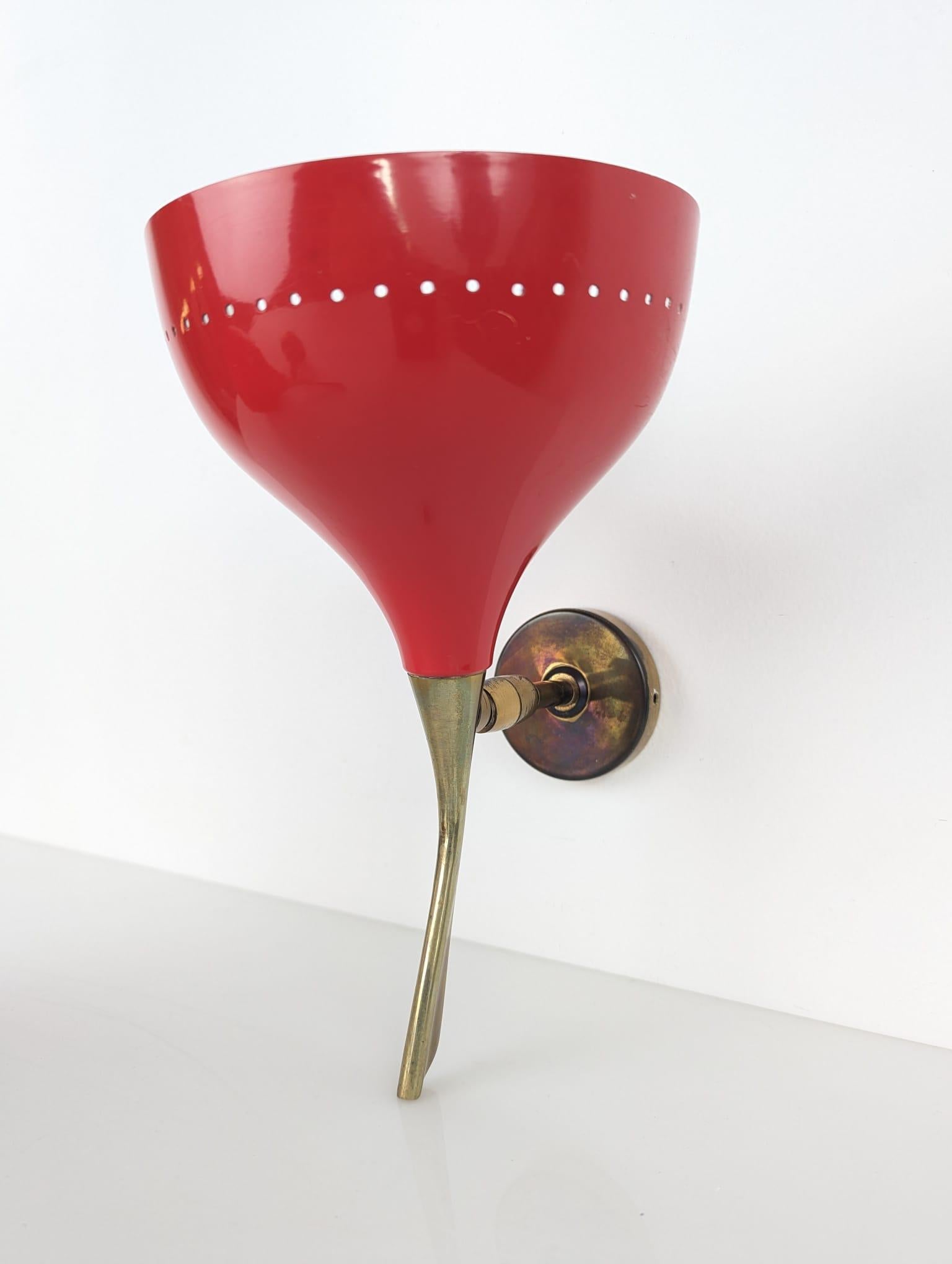 Juego de 10 Apliques de Oscar Torlasco para Lumen, Italia, años 50 Moderno de mediados de siglo en venta