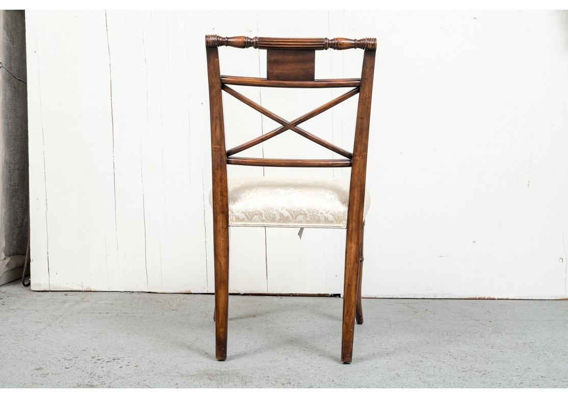 Set Of 10 Sheraton Style Dining Chairs Attributed to Baker 6