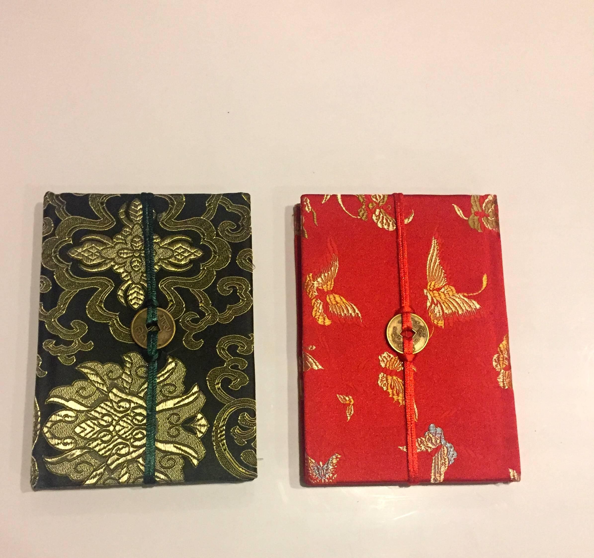 Ten Silk Brocade Notebook Journals 1