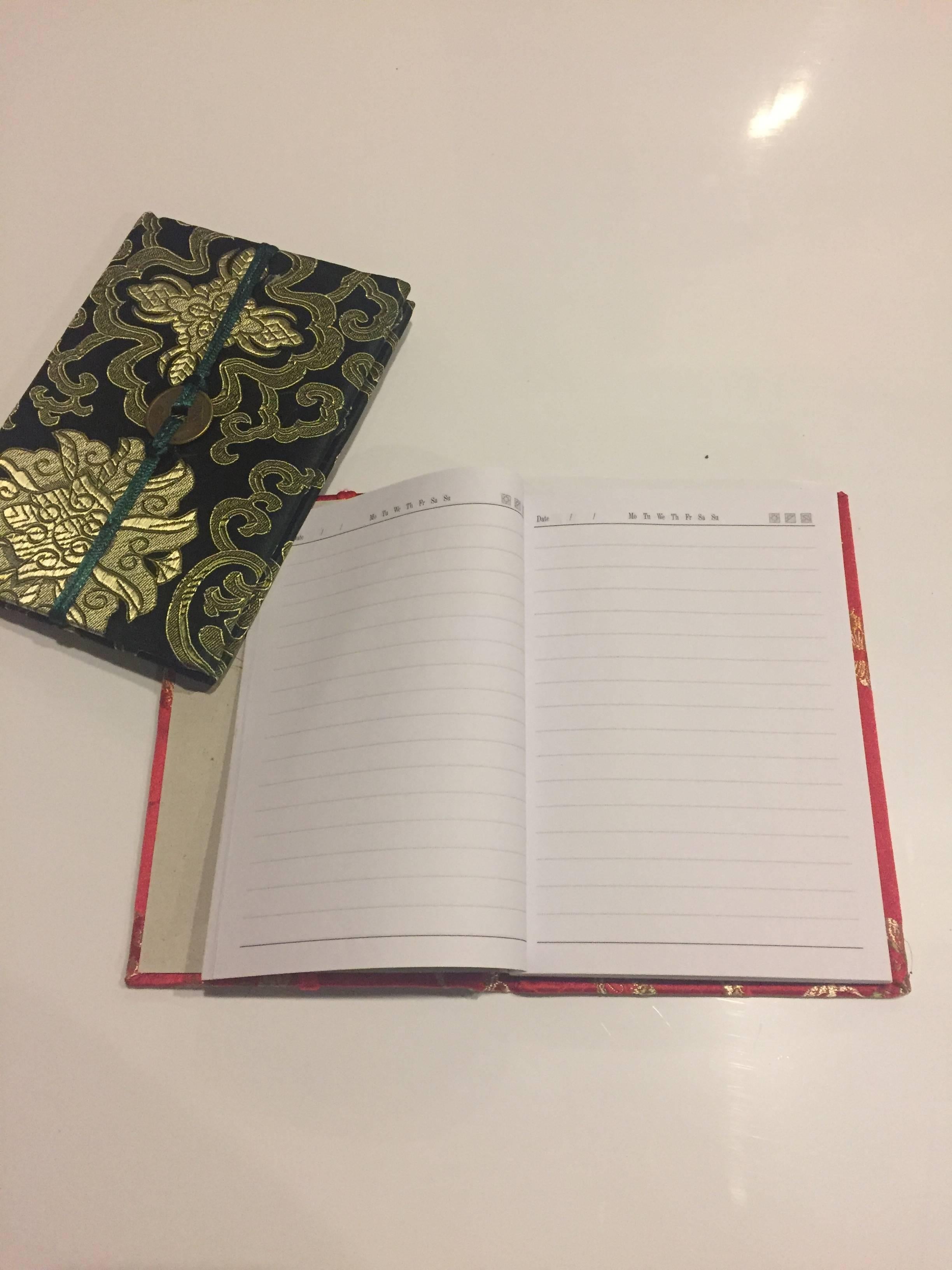 Ten Silk Brocade Notebook Journals 2