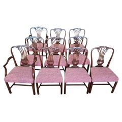 Juego de 10 sillas de comedor estilo Chippendale Smith & Watson