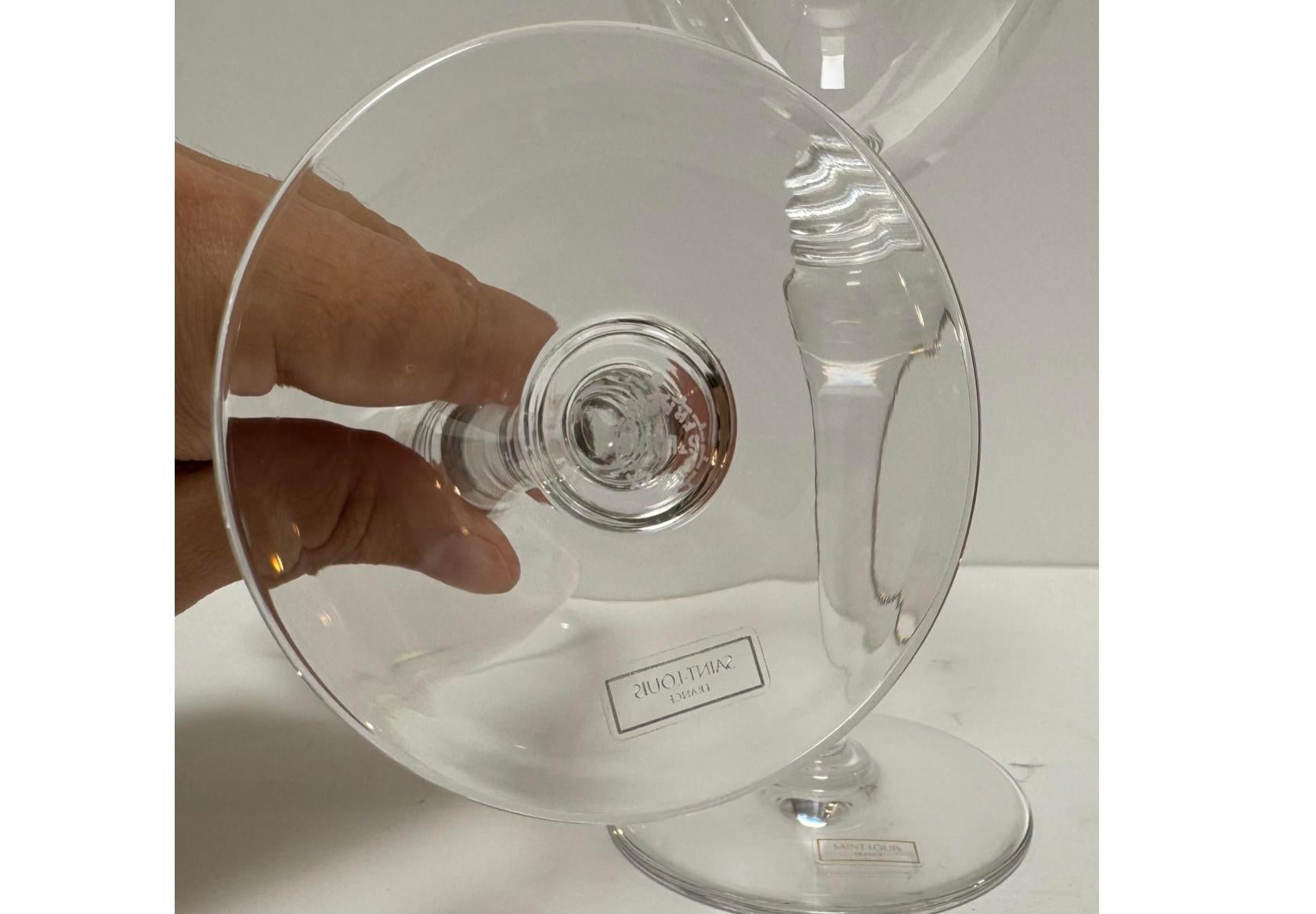 Ensemble de 10 gobelets à eau en cristal français de St. Louis - Grand Lieu Bon état - En vente à LOS ANGELES, CA