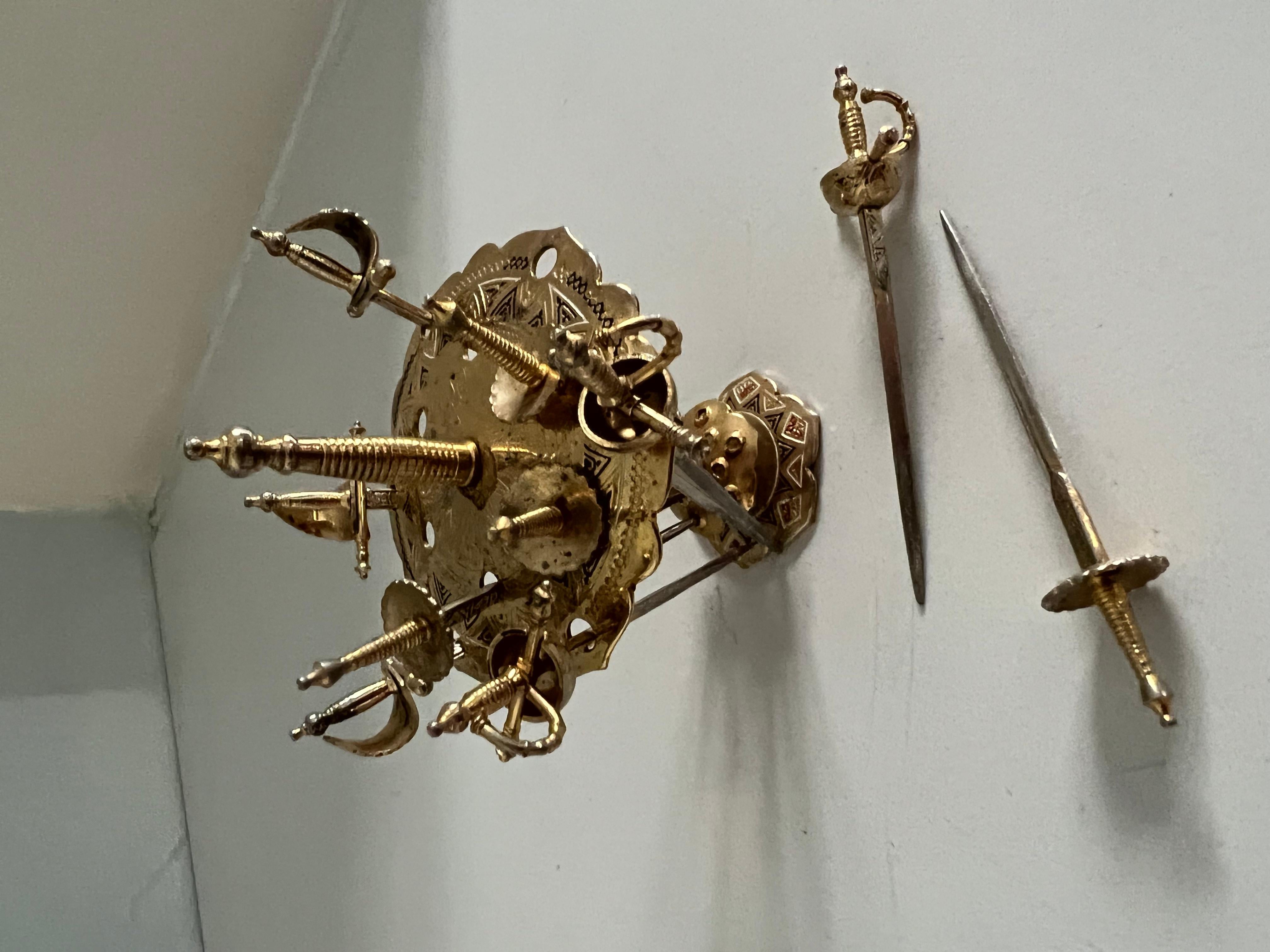 sword toothpicks metal