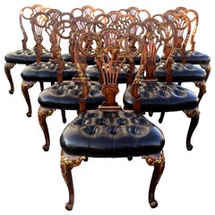 Set of 10 Theodore Alexander Dining Chairs