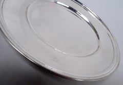 Set of 10 Tiffany Modern Sterling Silver Bread & Butter Plates