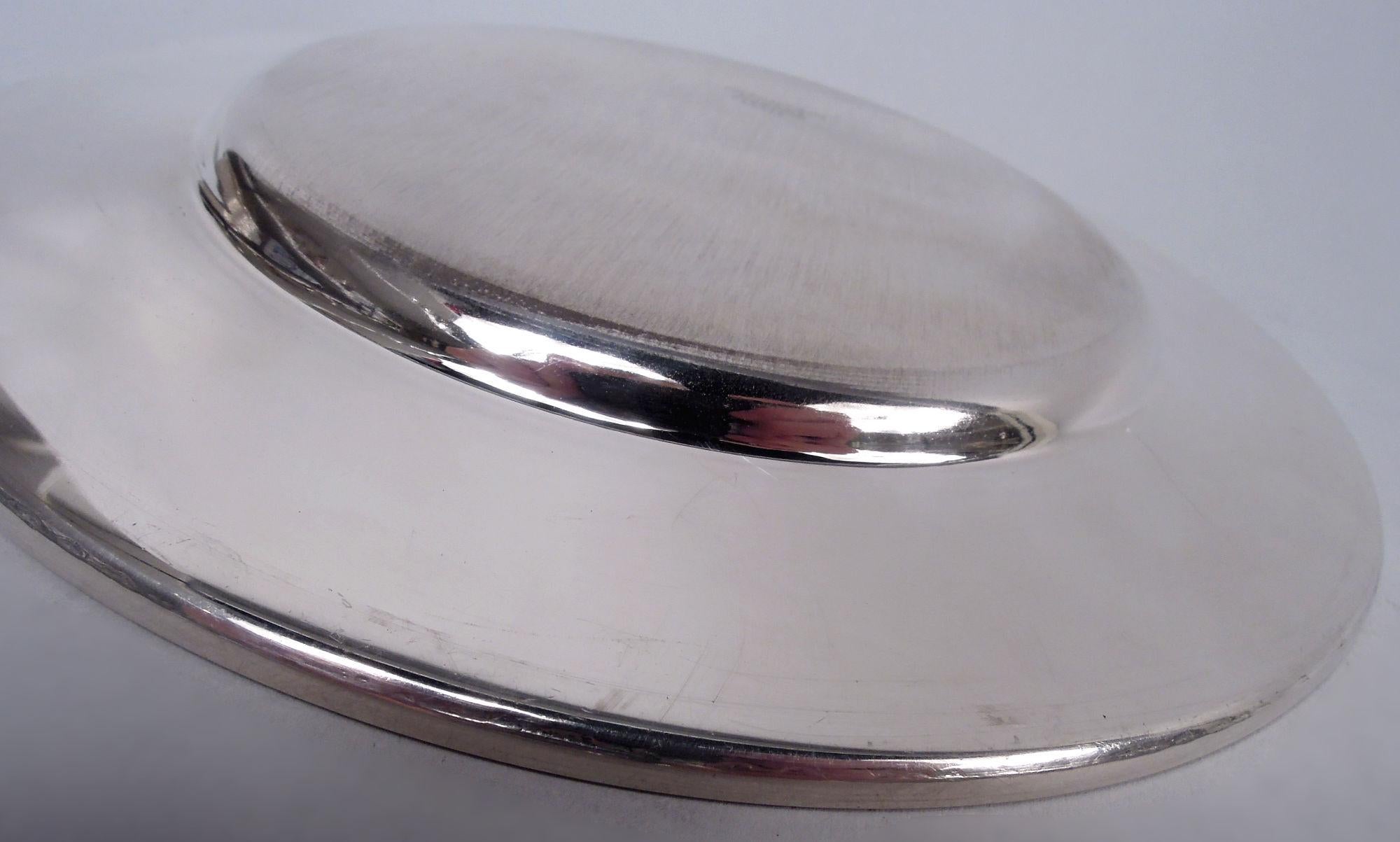 Americano Set di 10 piatti da pane e burro in argento Tiffany Moderno in vendita
