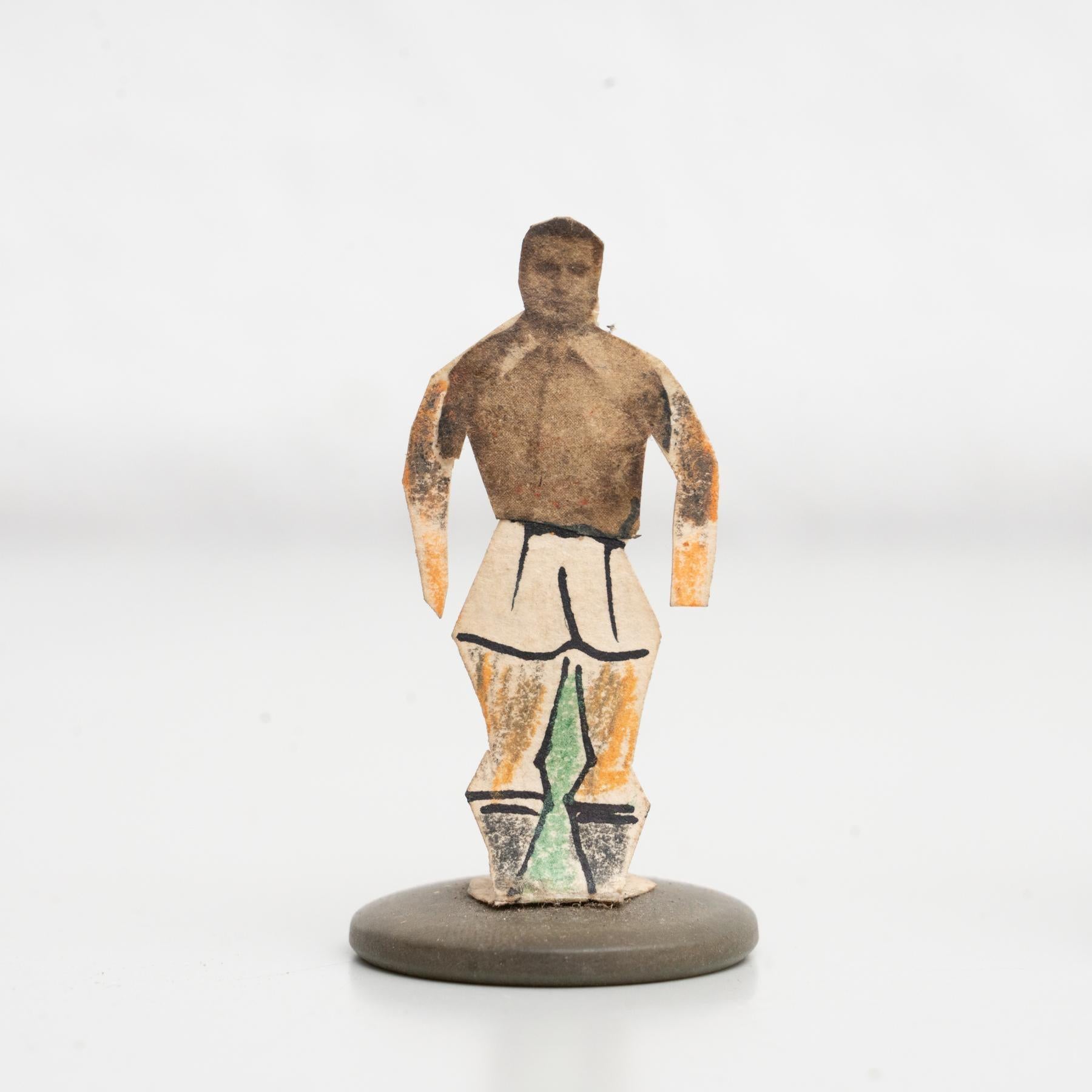 Set of 10 Traditional Antique Button Soccer Game Figures, circa 1950 For Sale 4