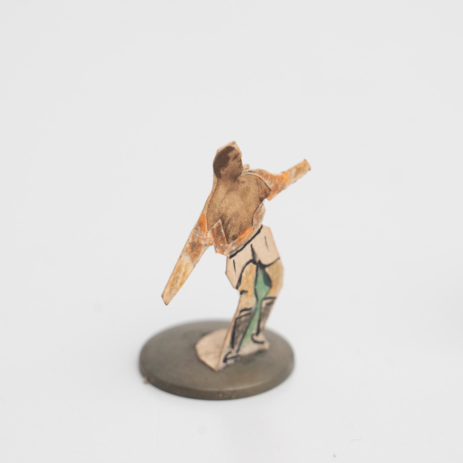 Set of 10 Traditional Antique Button Soccer Game Figures, circa 1950 For Sale 10