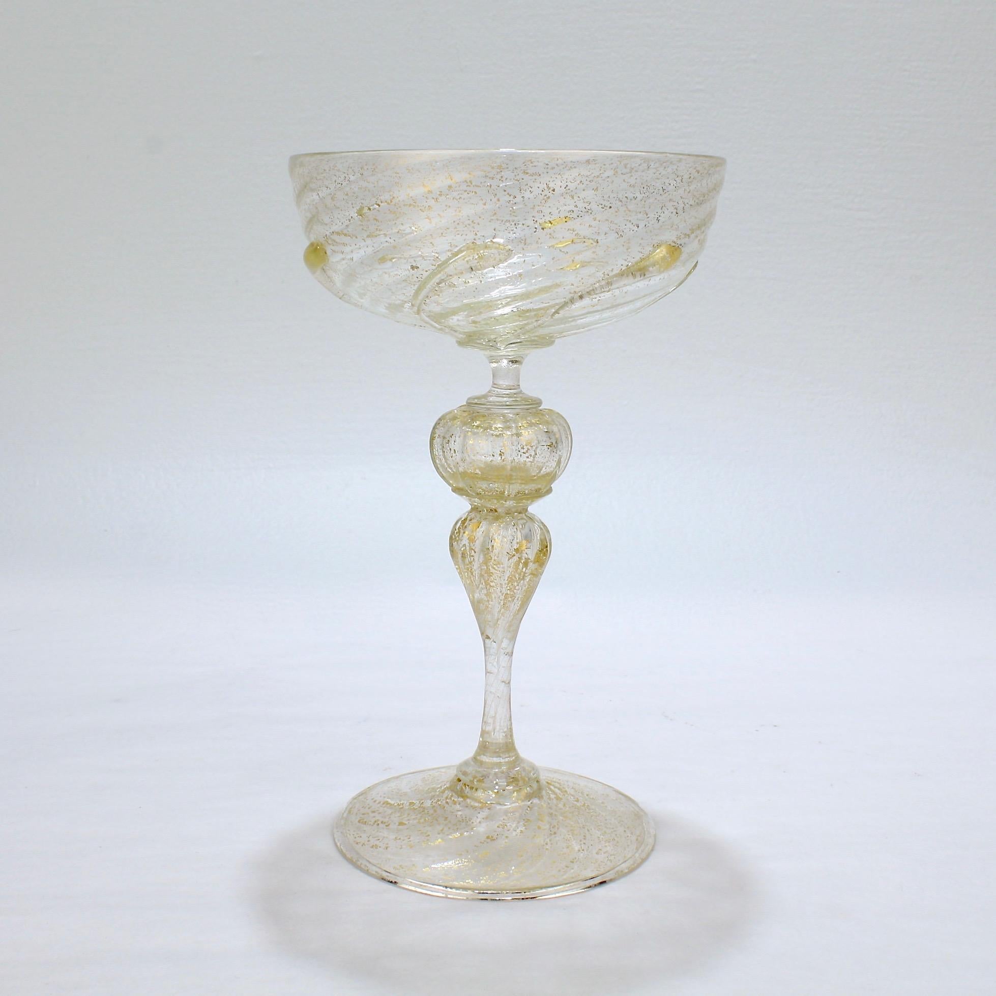 murano champagne glass