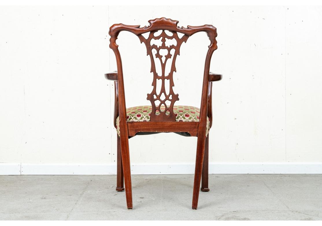 Set of 10 Very Fine Chippendale Style Dining Chairs For Sale 15