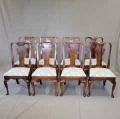 Set of 10 Vintage 1980s Statton Furniture Dining Room Chairs Tommy Bahama Seats