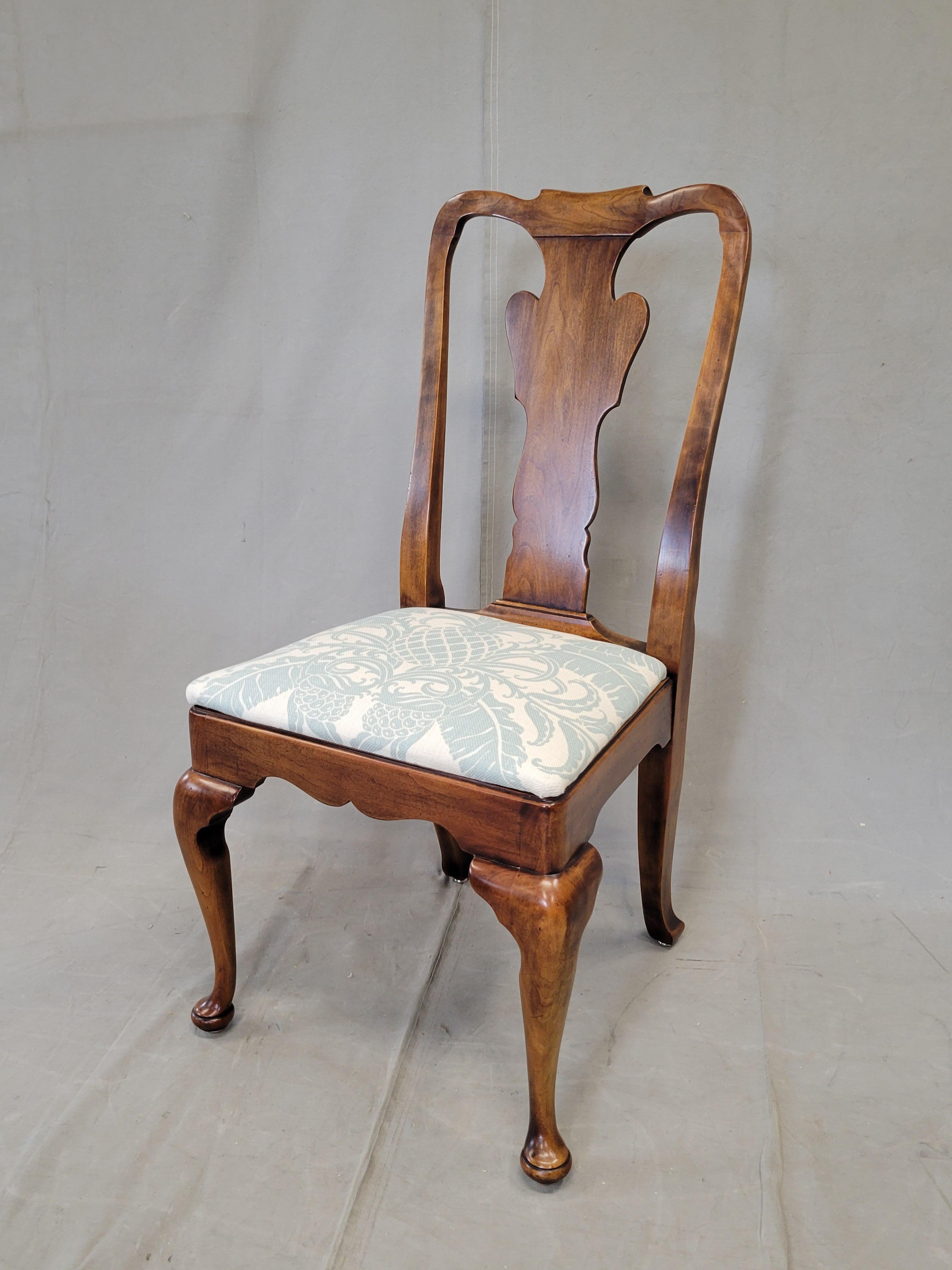 Set of 10 Vintage 1980s Statton Furniture Dining Room Chairs Tommy Bahama Seats 2
