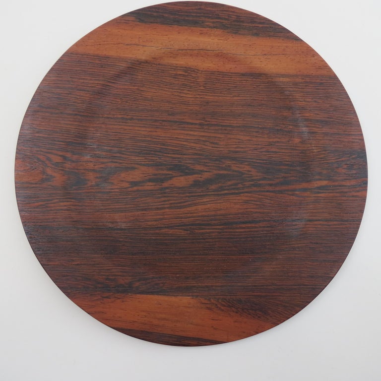 Set of 10 Vintage Danish Wooden Server Plates by Skare Molle For Sale at 1stDibs