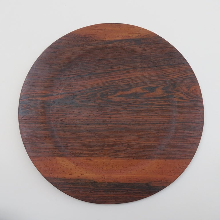 Set of 10 Vintage Danish Wooden Server Plates by Skare Molle For Sale at 1stDibs
