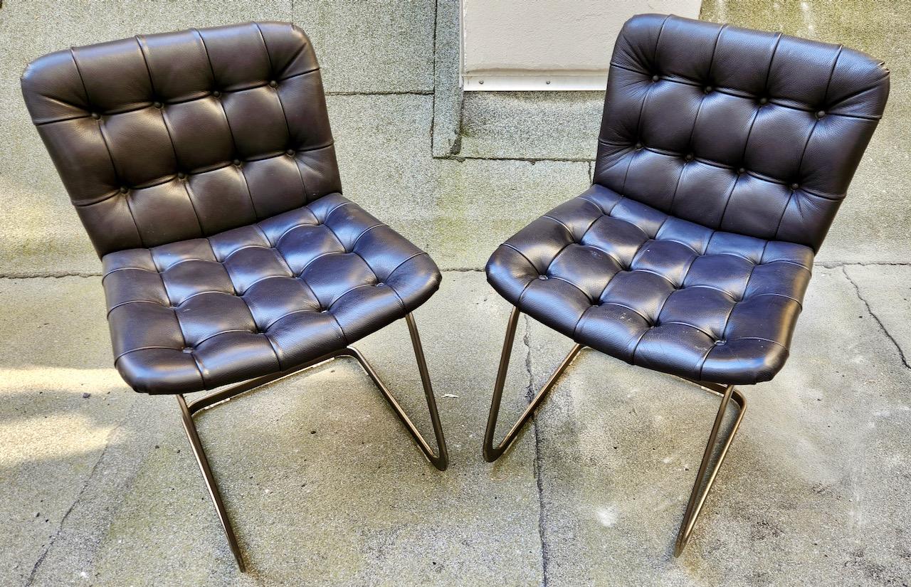 Set of 10 Vintage De Sede RH-304 leather chairs by Robert Haussmann, Bauhaus For Sale 6