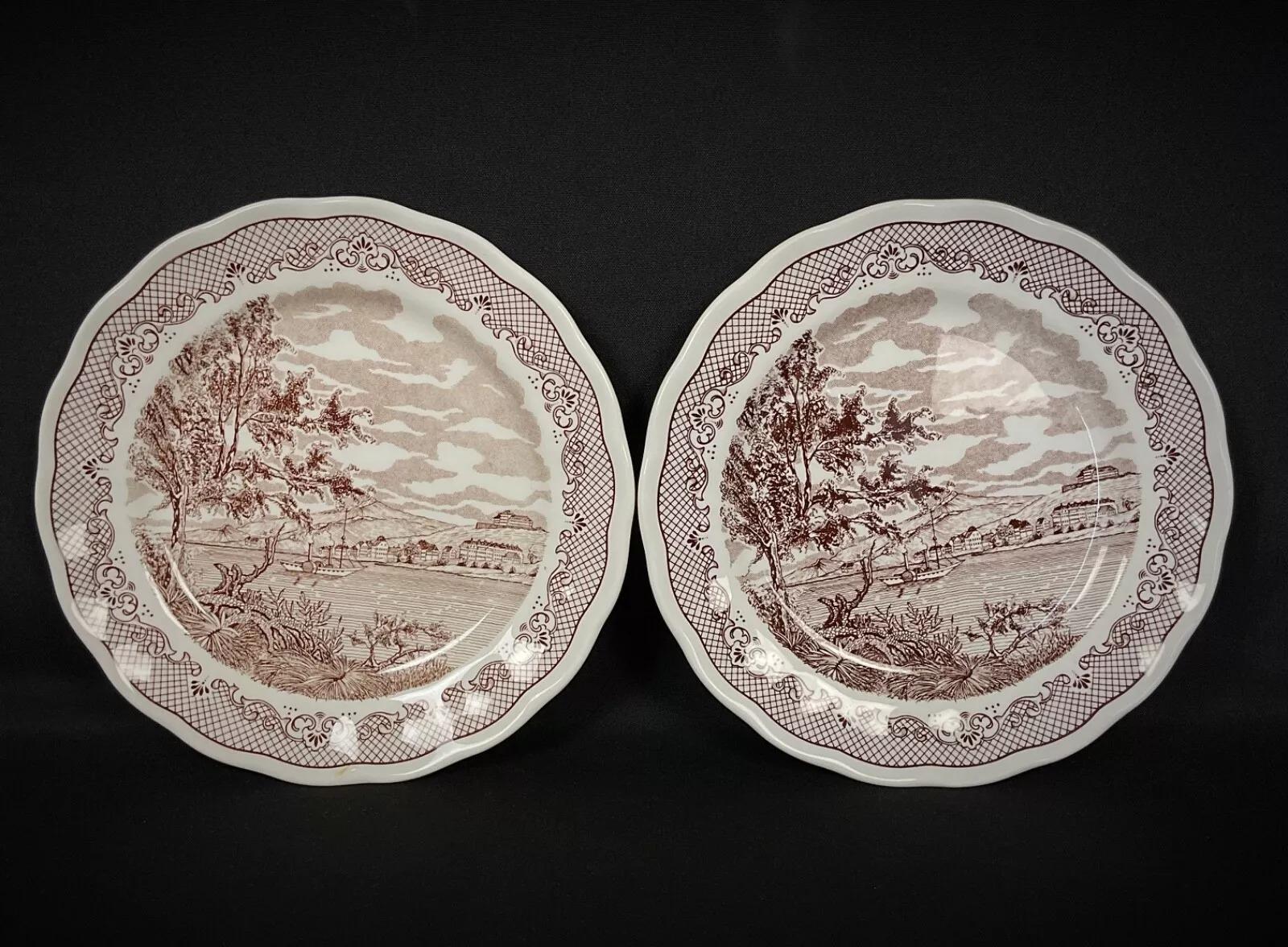 Set of 10 Vintage Dessert Plates – 
