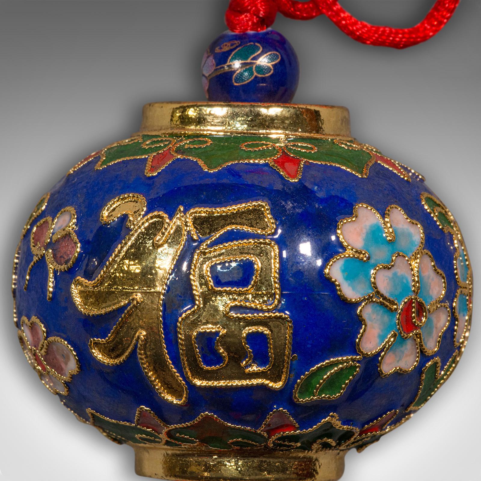 Set of 10 Vintage Festival Lanterns, Chinese, Decorative Tree Bauble, Oriental For Sale 6