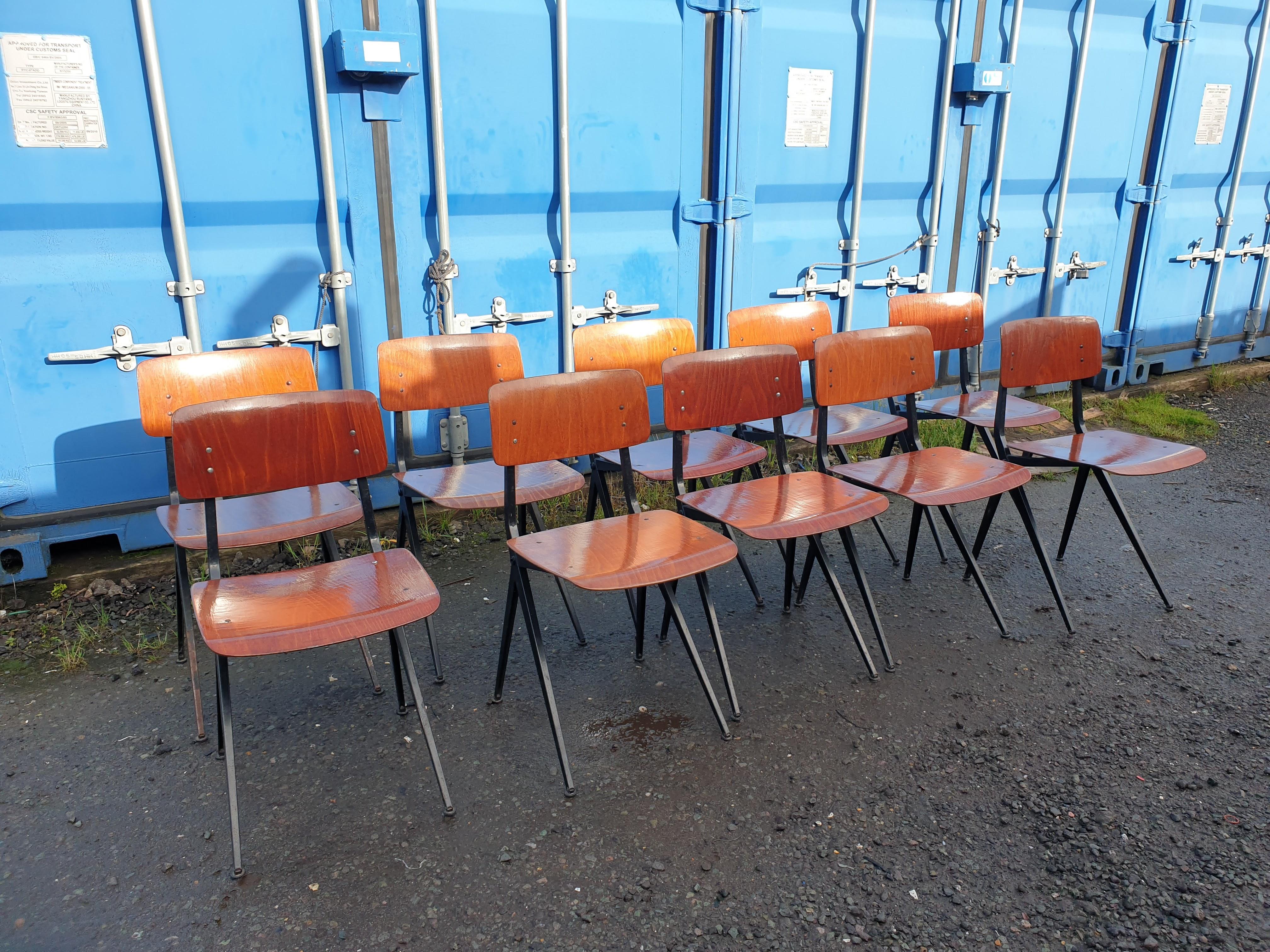 Set von 4 Vintage-Stühlen von Marco Holland (Teakholz) im Angebot