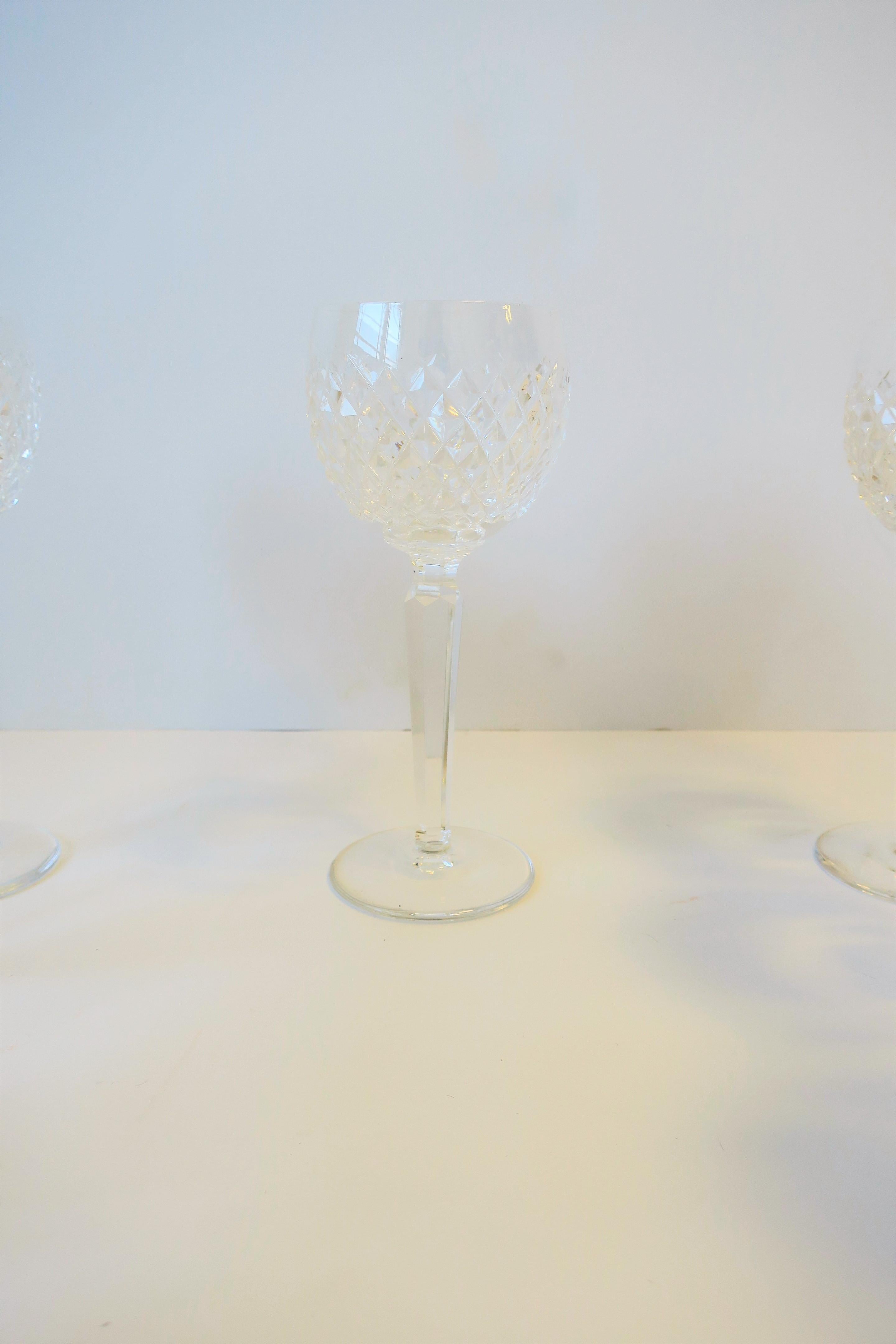 Vintage Waterford Crystal Wine or Water Goblet Glasses, Set of 10 2