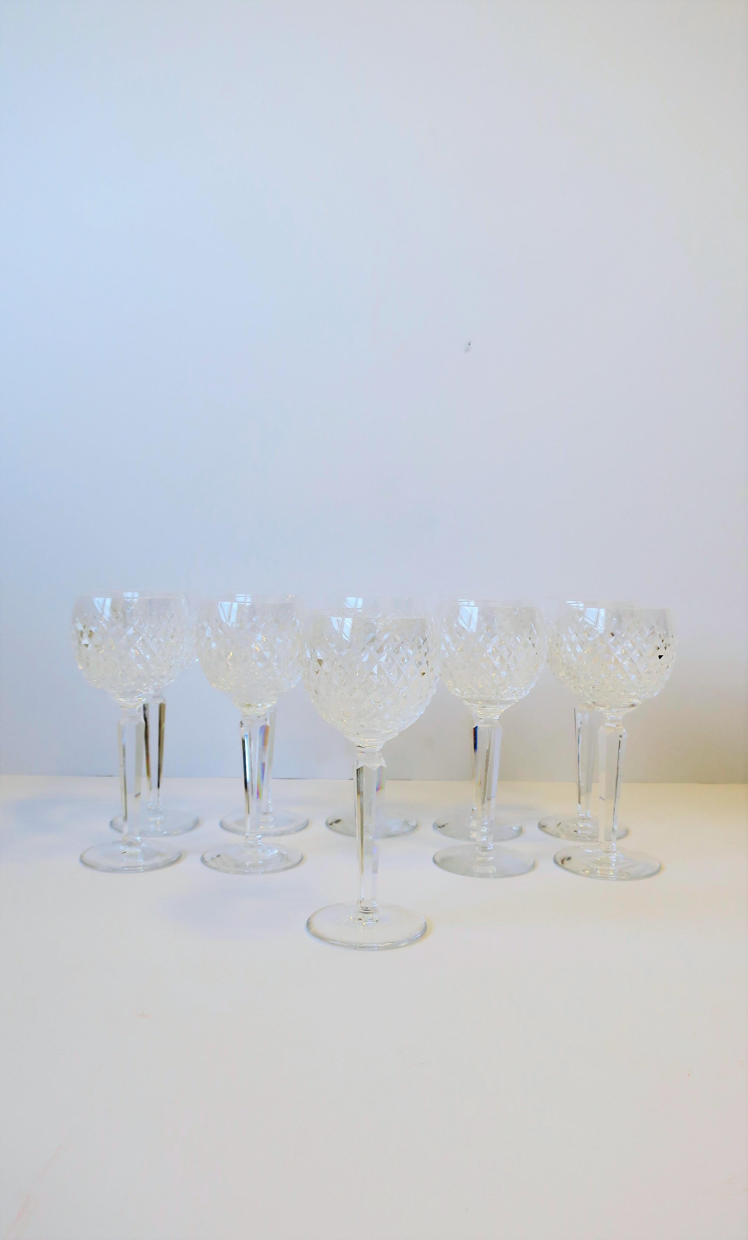 waterford crystal wine glasses vintage