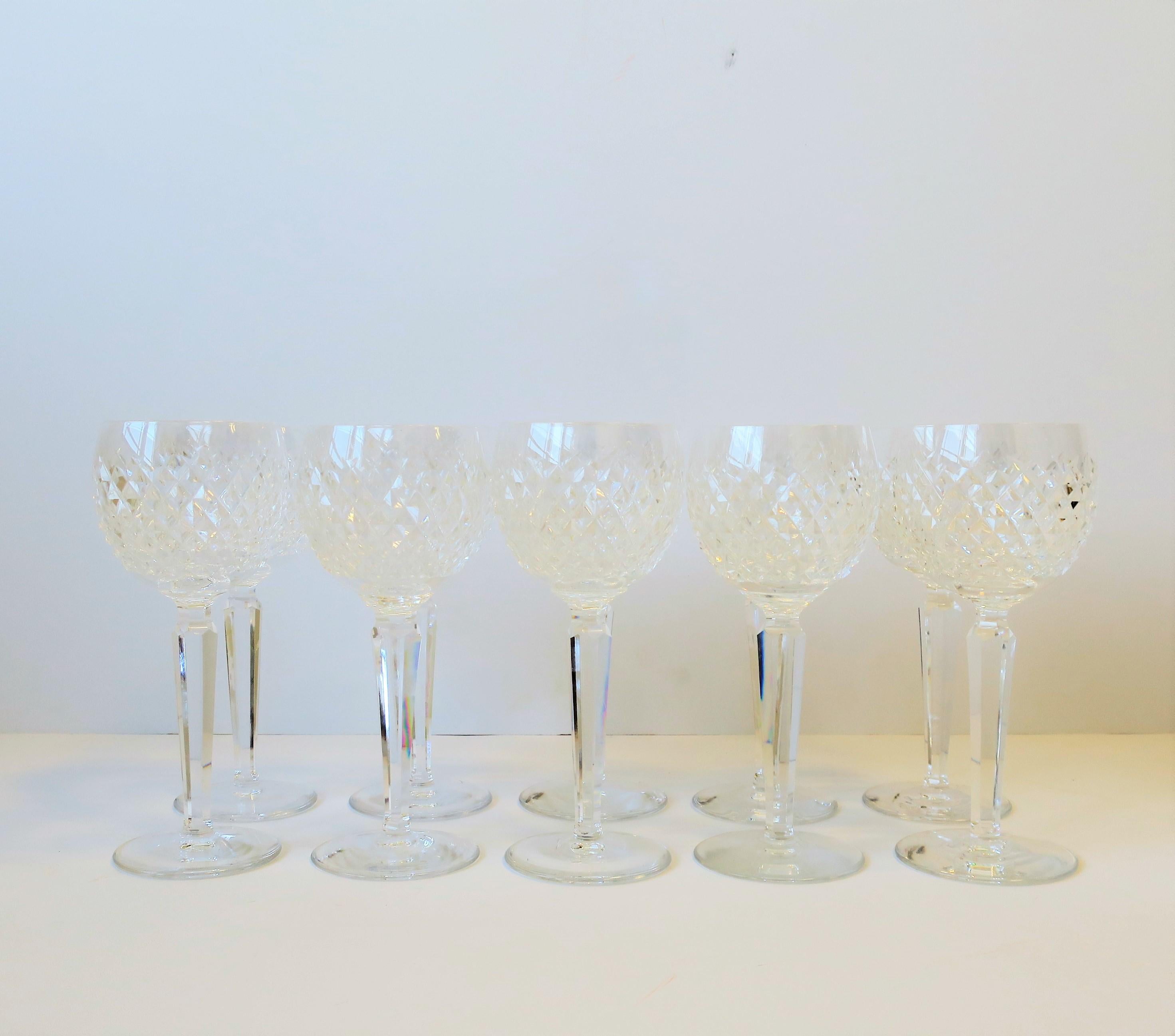 vintage waterford crystal wine glasses