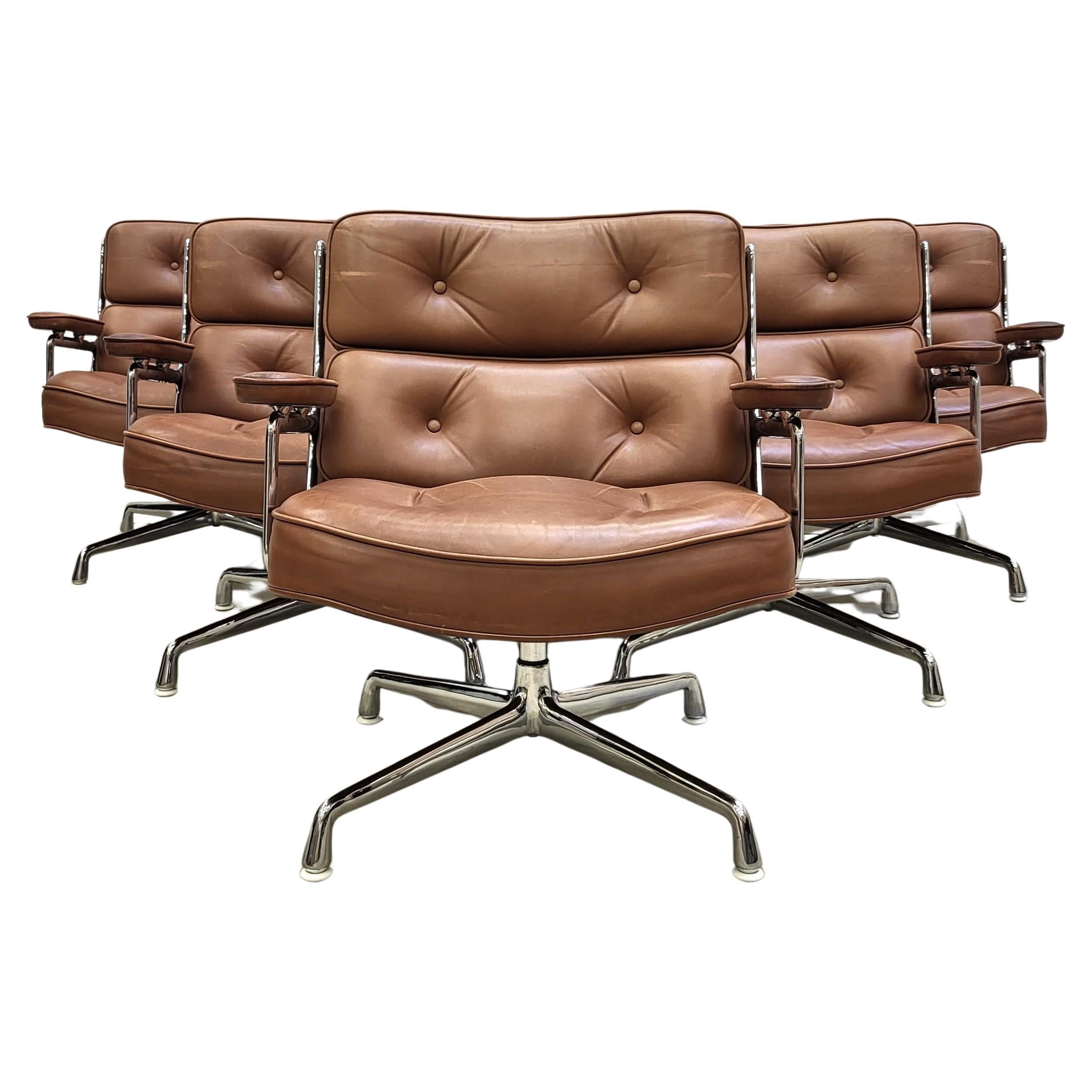 Ensemble de 10 chaises de salon Vitra Herman Miller ES105 de Charles Eames 1970