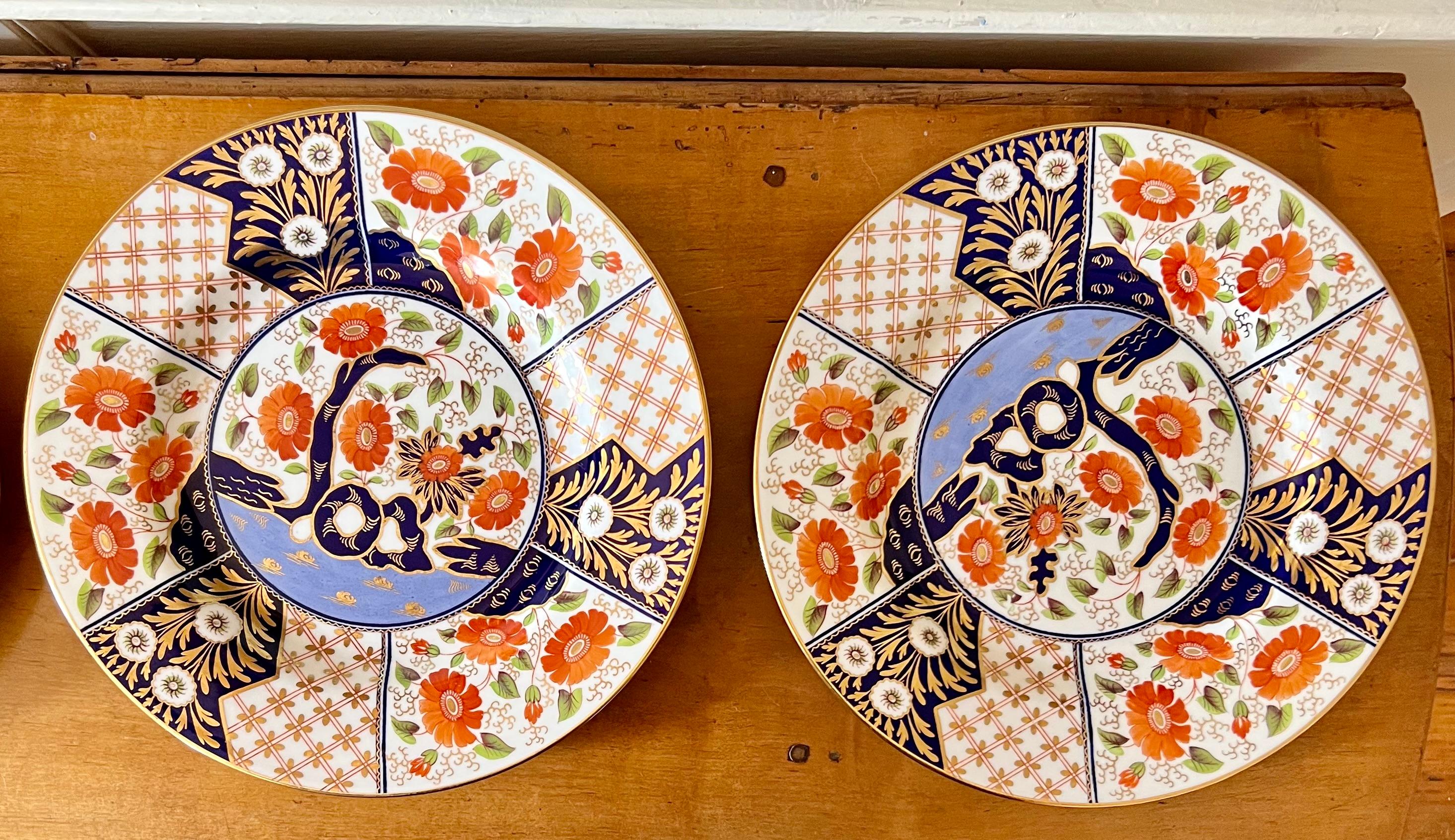 Set of 10 Wedgwood Japan Pattern Imari Dinner Plates 2
