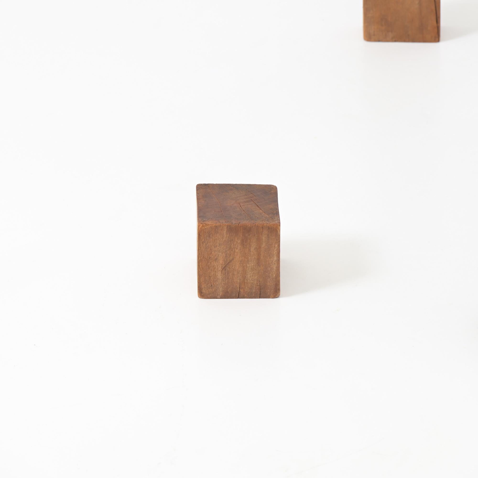 Set di 10 modelli geometrici in legno in vendita 4