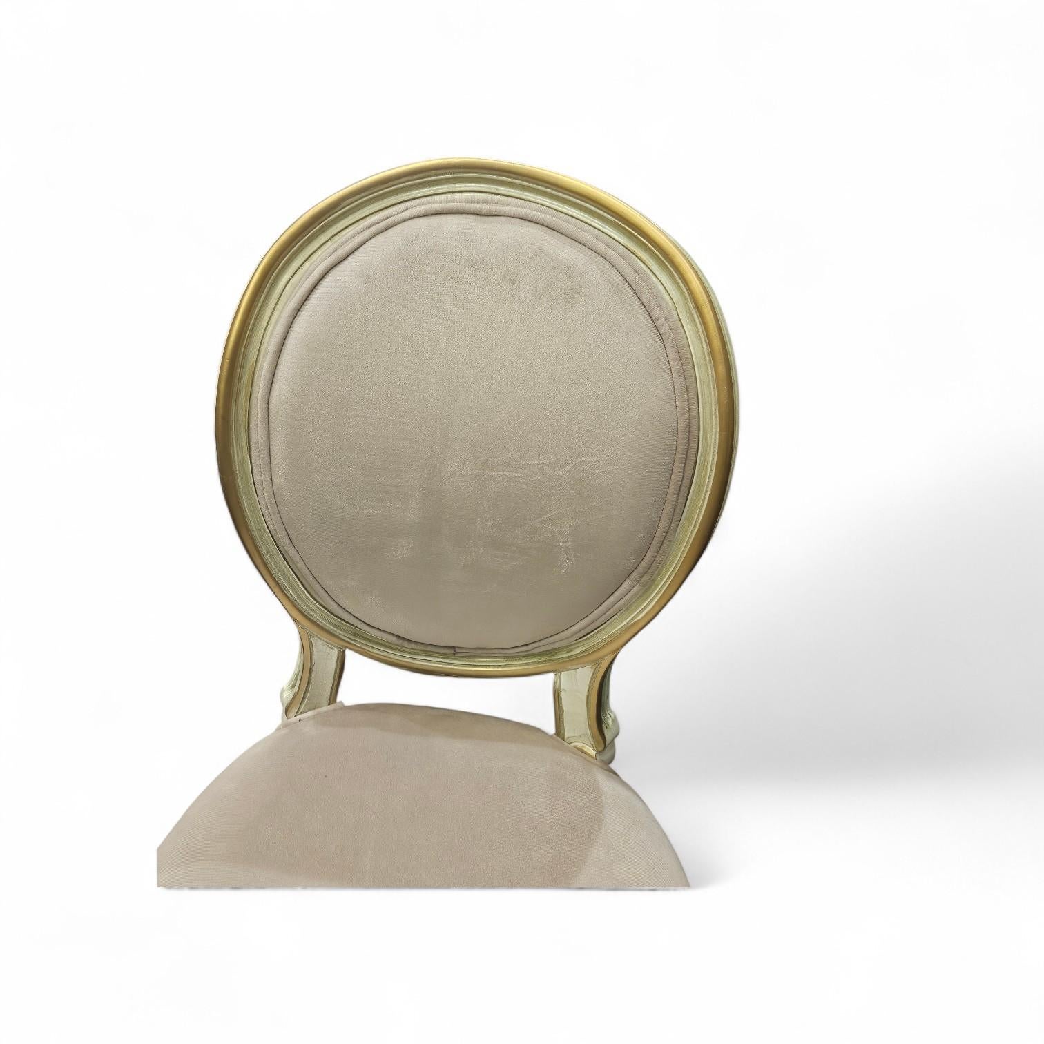 Peint Ensemble de 10+2 chaises de salle à manger à dossier ballon en vente