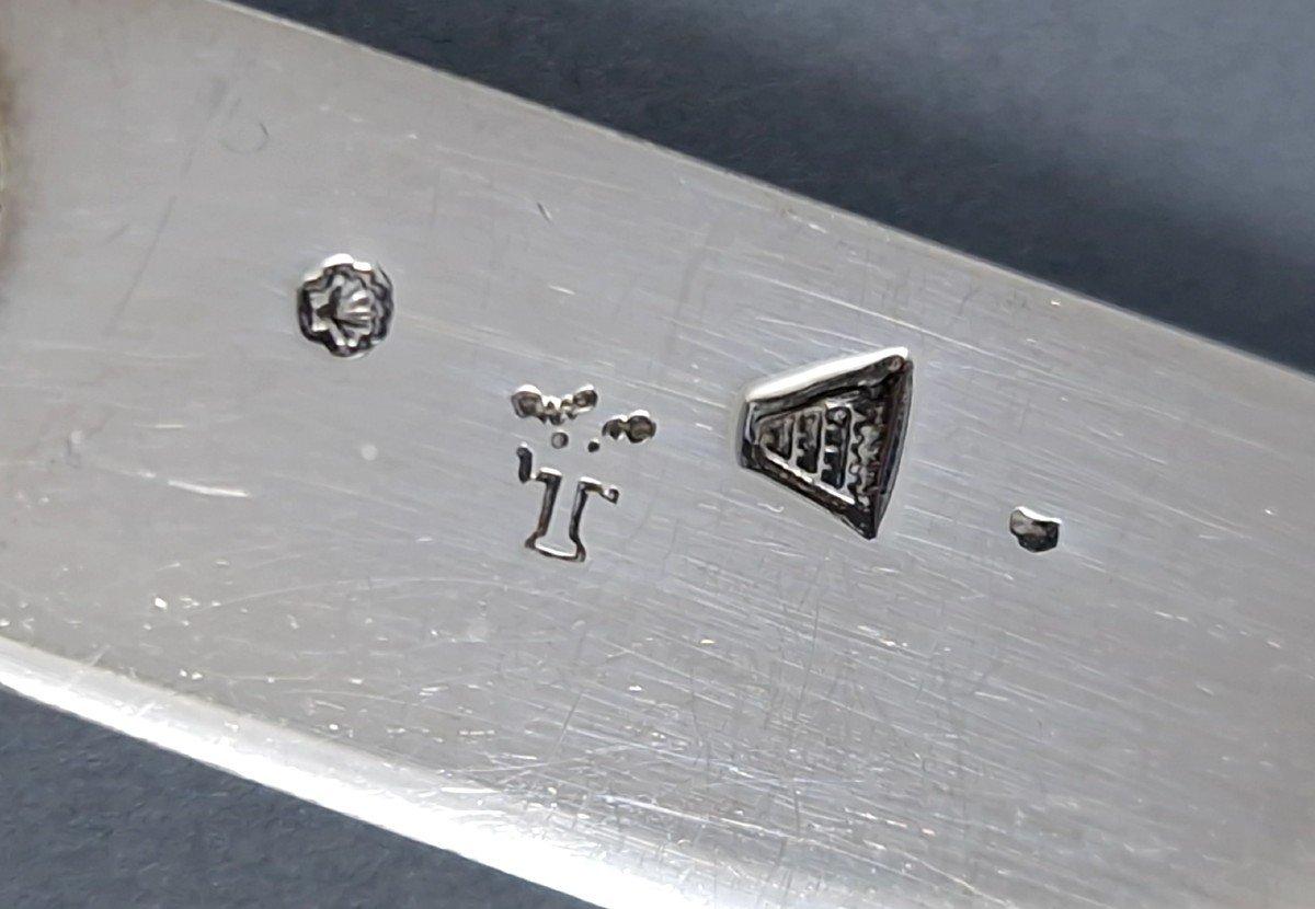Set di 11 coltelli del XVIII secolo in argento e porcellana in vendita 4