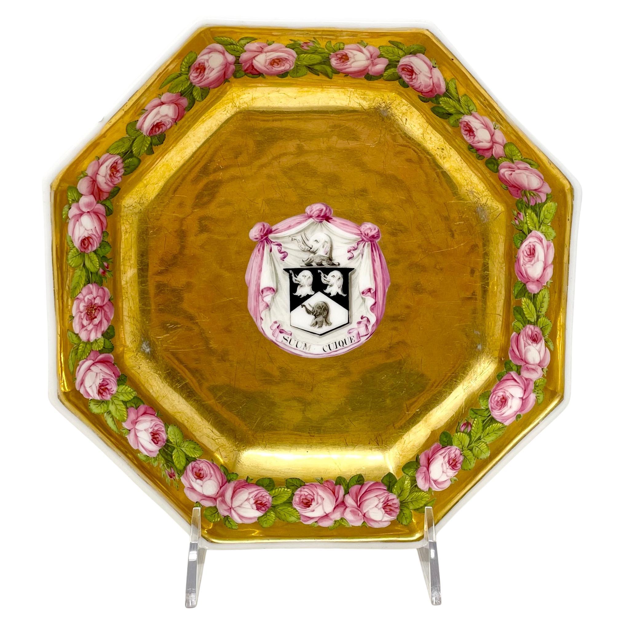 Set of 11 Antique 19th Century Gold Porcelain 