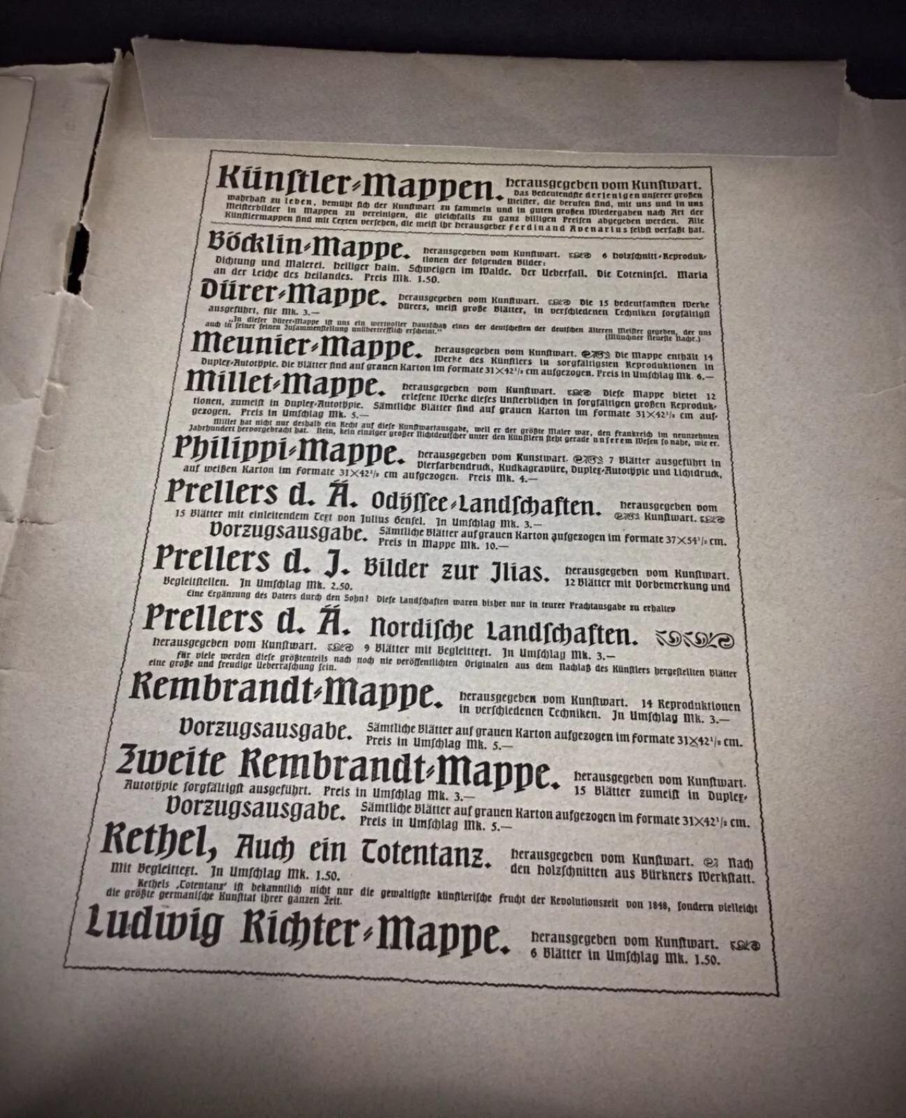 Set von 11 antiken Drucken und Fotos „Meunier Mappe Herausgegeben Vom Kunst“ – 2Y299 im Angebot 1
