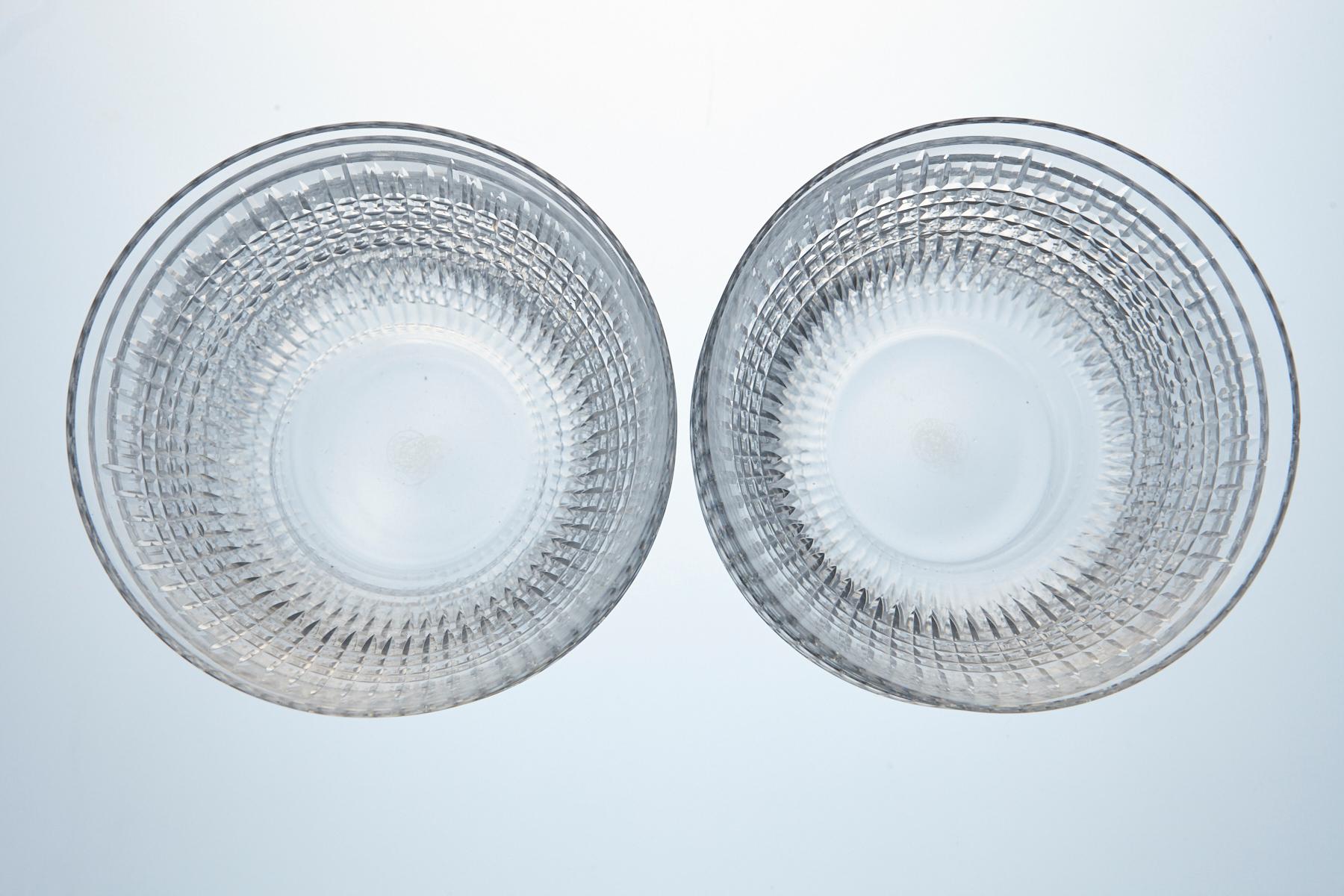 Set of 11 Baccarat Crystal 'Nancy' Pattern Finger or Dessert Bowls, circa 1950s In Good Condition In Pau, FR
